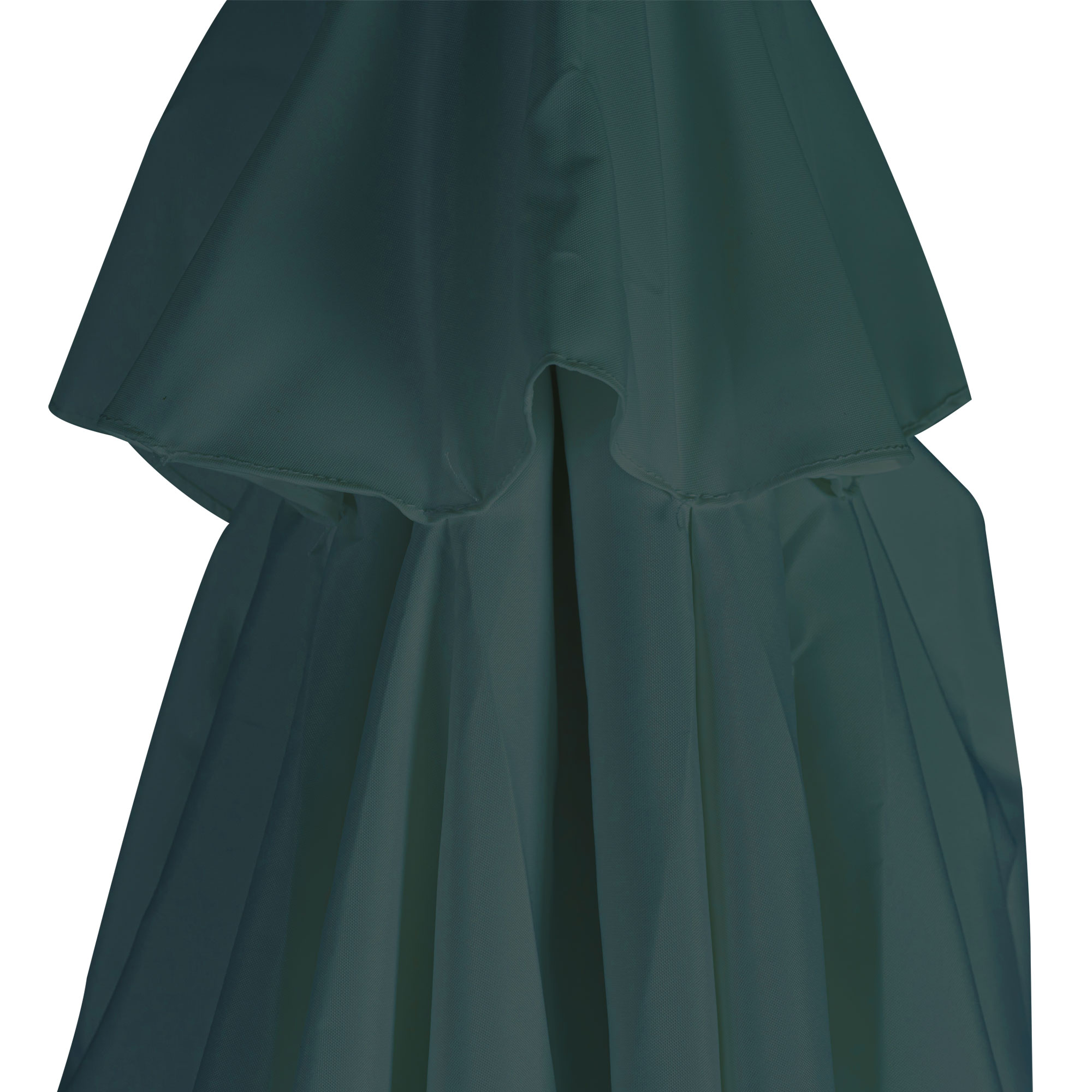 slider_image_52855ddd73ac41bba7e9d092f202855d Bespannung für knickbaren Holz-Sonnenschirm, zeigt gefalteten Stoff in Nahaufnahme