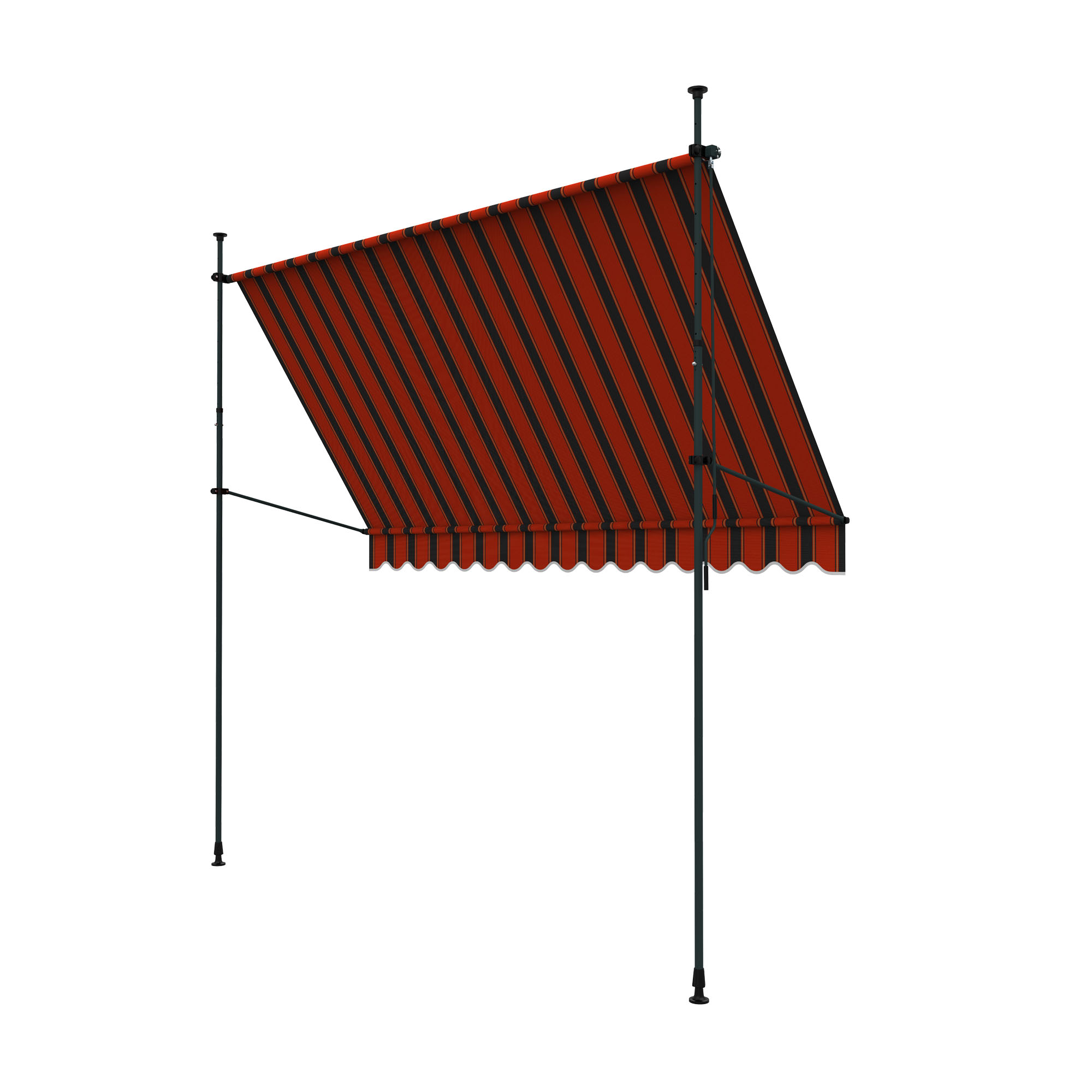 slider_image_01928ab49df37f5e9fd72e6ba61797ab Klemm- und Balkonmarkise mit verstellbaren Stangen und schützendem Stoffdach