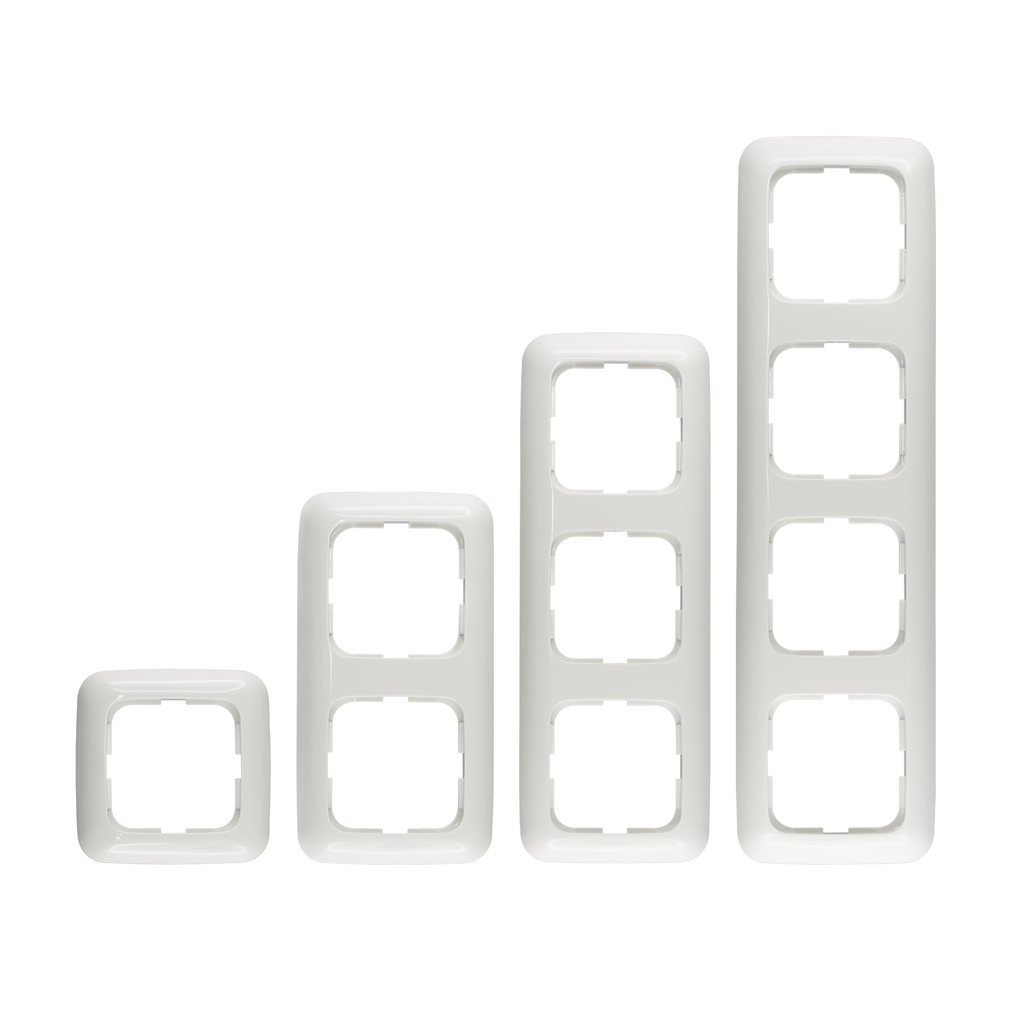 Vier rechteckige Rahmen in aufsteigender Größe, Teil des Reflex SI Rahmen Systems