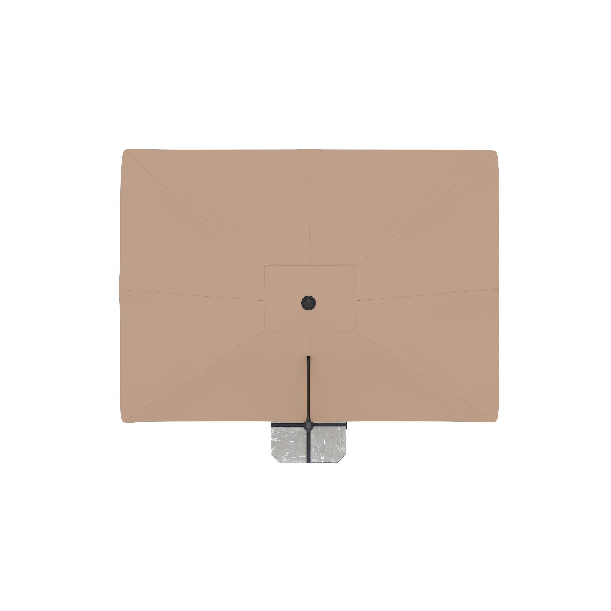 slider_image_502fd5041fd94e238b29b4be27575b96 Ampelschirm mit zentralem Mast und achteckigem Schirm von oben betrachtet