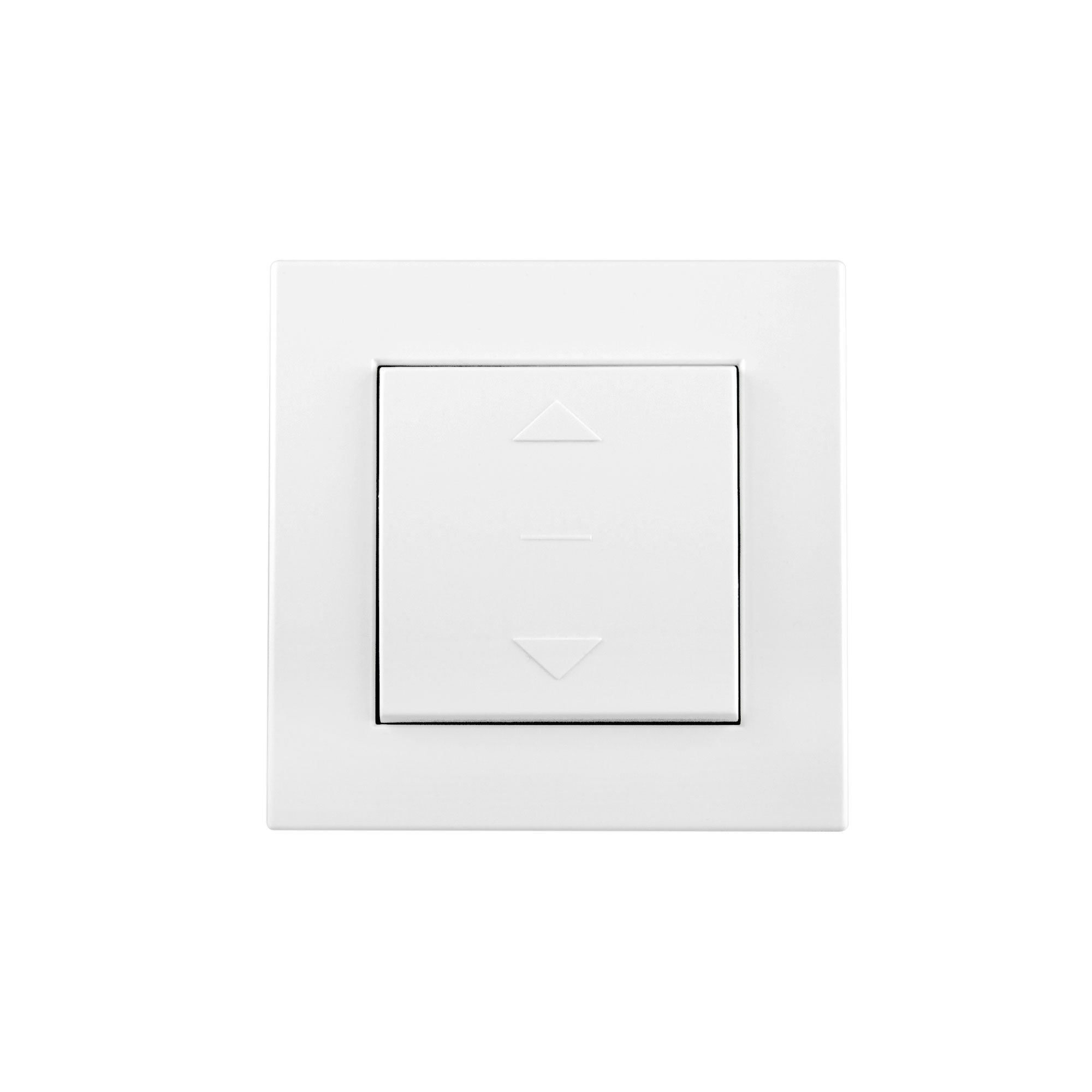 Design Schalter mit Außenrahmen und Pfeilsymbolen für Bedienung