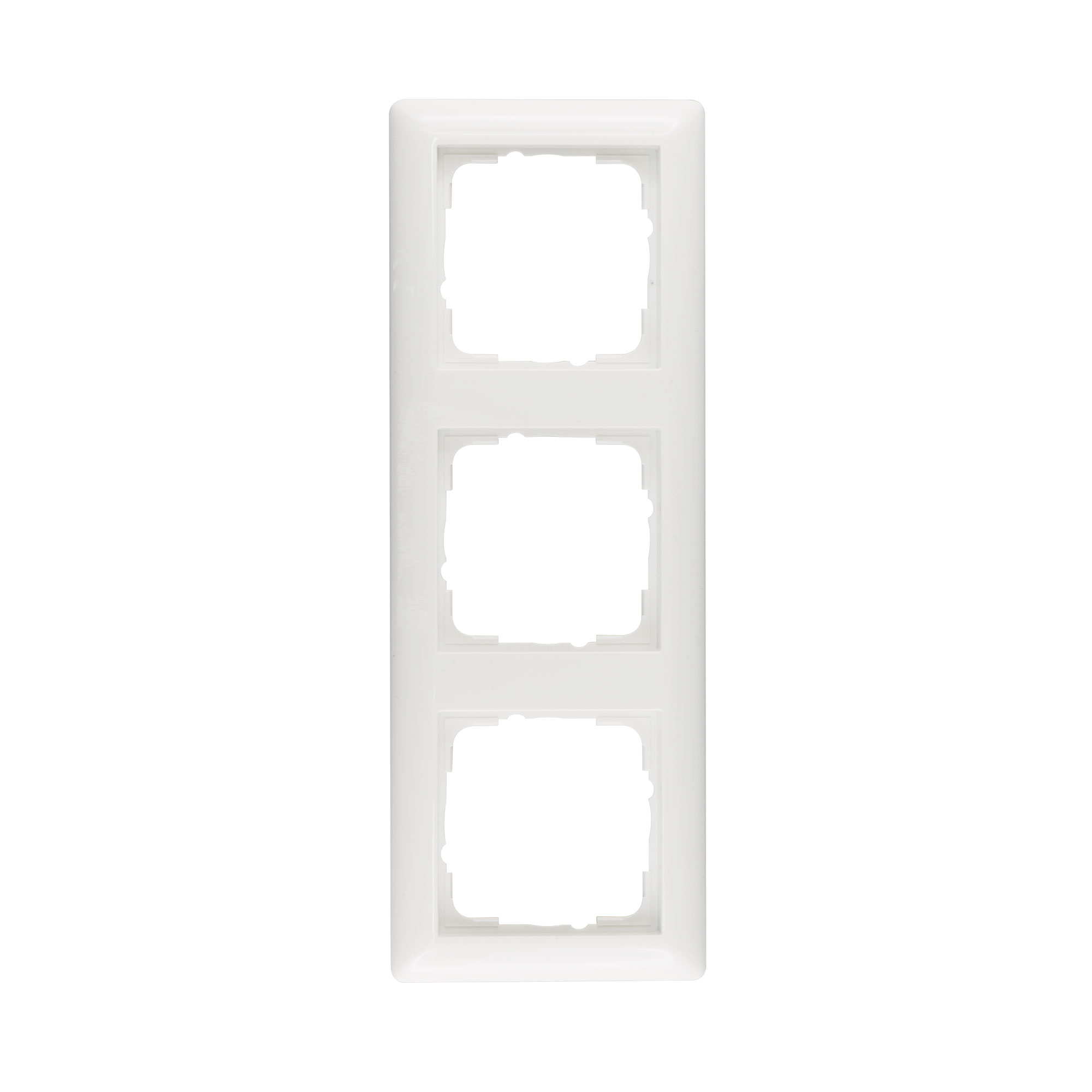 Standard 55 Rahmen System | 3-Fach / reinweiß glänzend / 21303