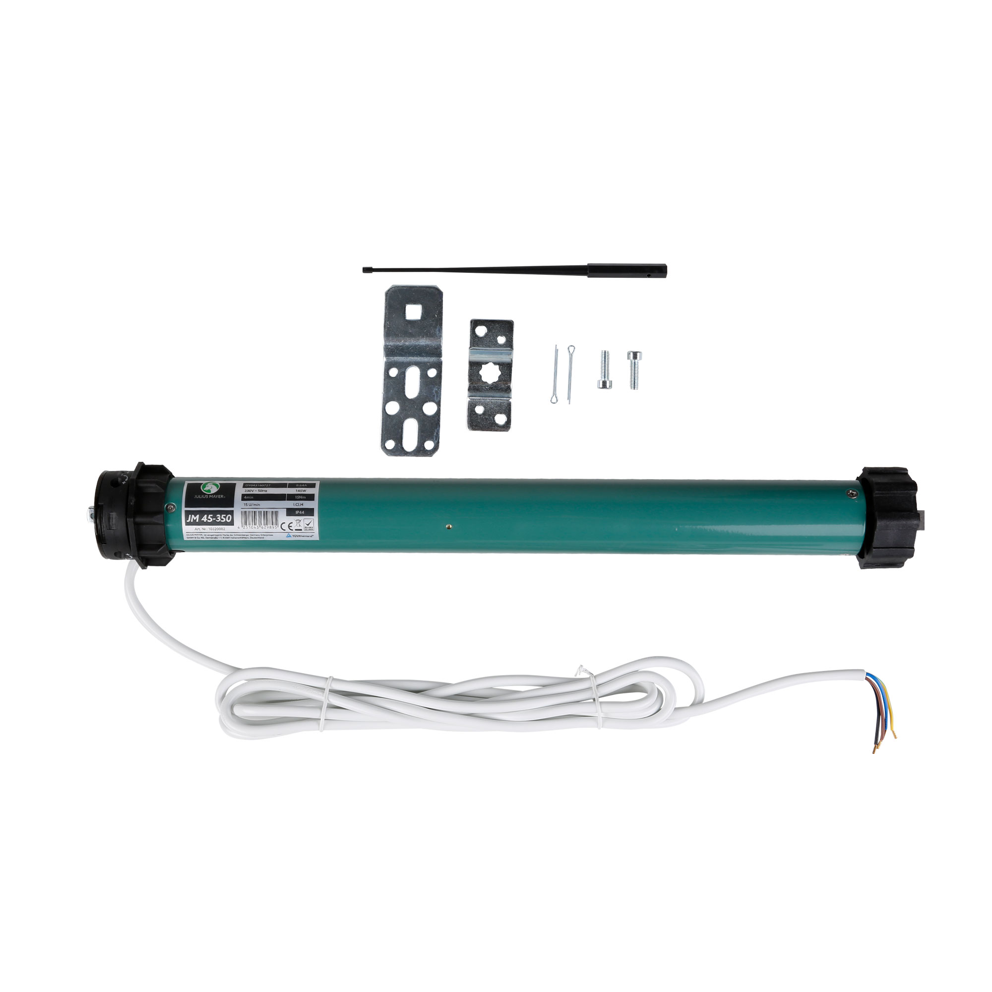 slider_image_01930bb4896f714e9413ce65532b234b Rollladenmotor mit Zubehörteilen wie Halterungen, Schrauben und Kabel für Montage und Betrieb