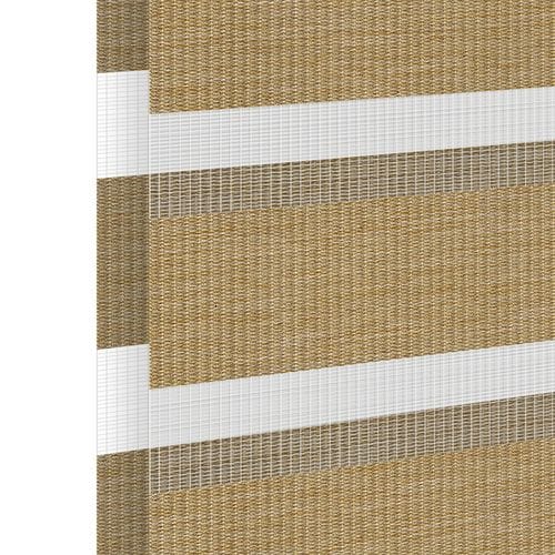 Stoffmuster für Doppelrollo nach Maß | BH-13 pinie / lichtdurchlässig / Graz