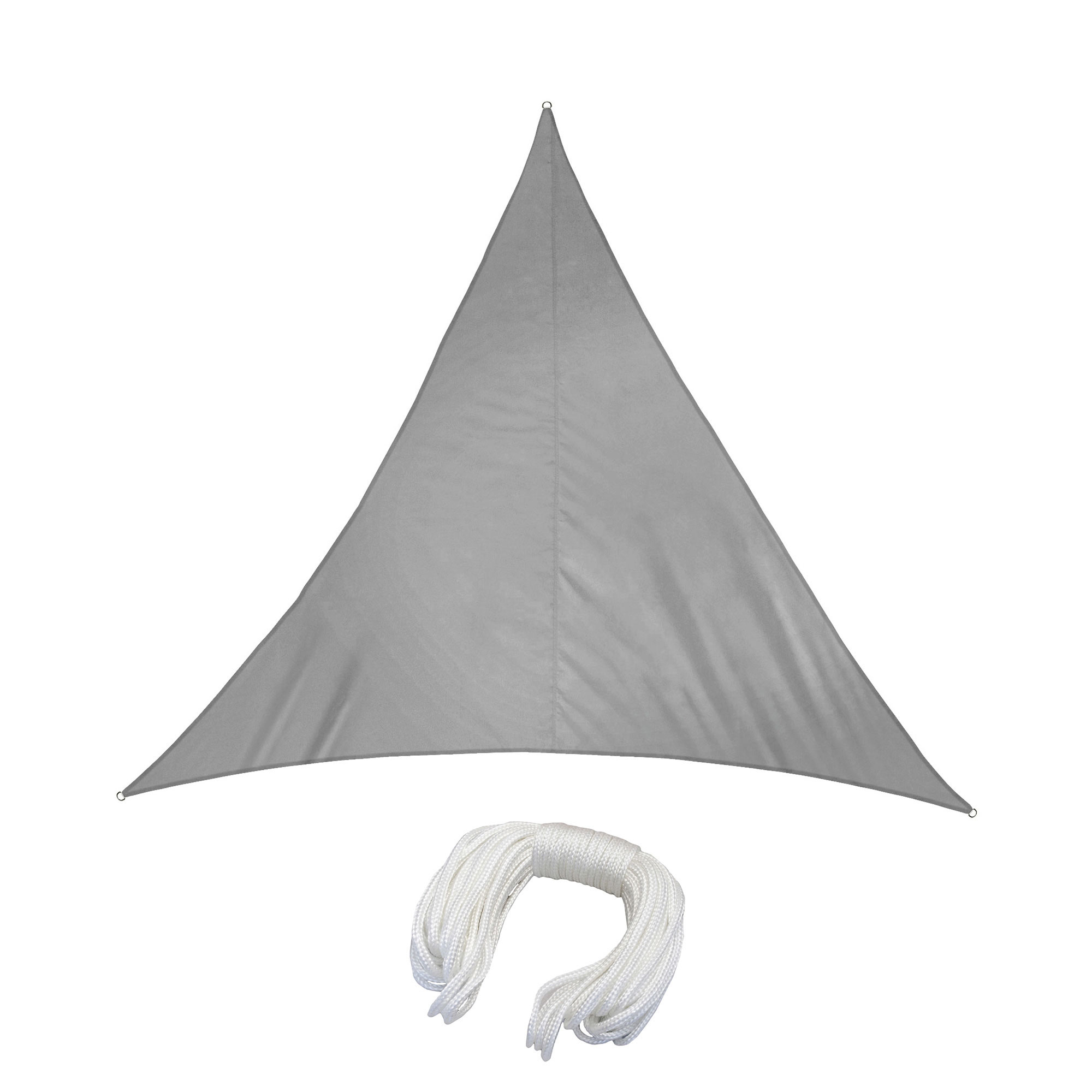 Dreieckiges Sonnensegel aus Polyester mit Seil, wasserabweisend