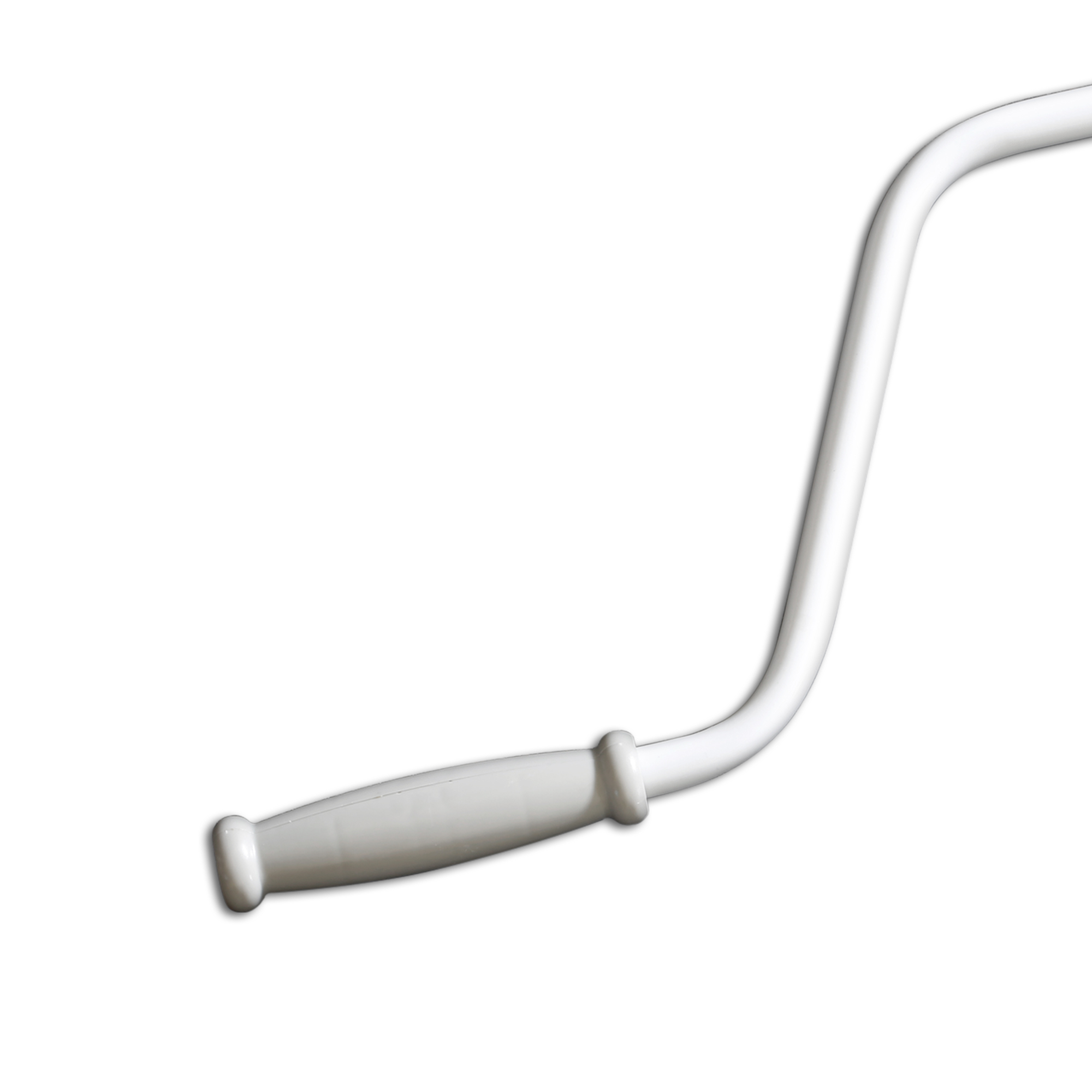 Handkurbel für Markisen mit ergonomischem Griff und gebogenem Schaft