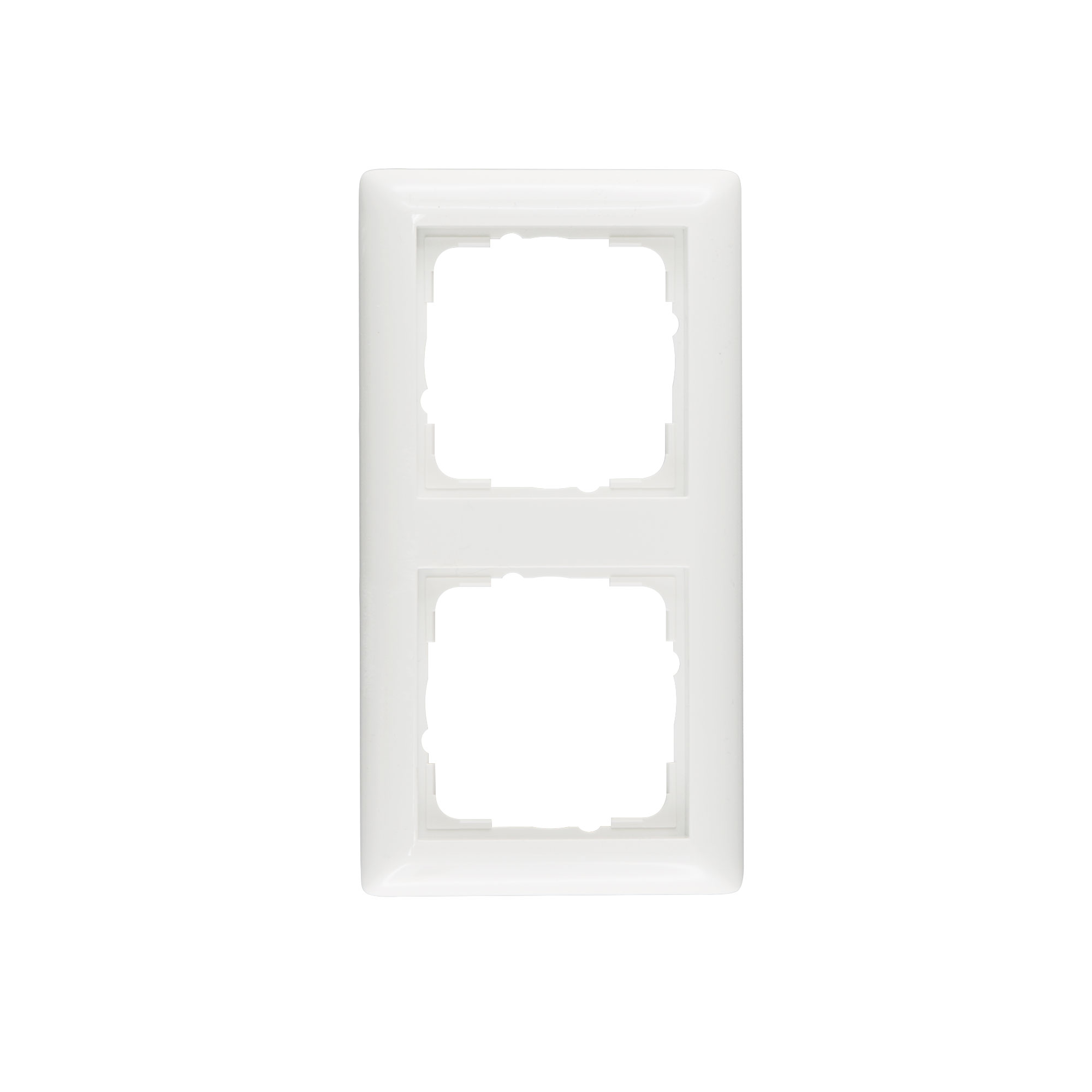 Standard 55 Rahmen System | 2-Fach / reinweiß glänzend / 21203