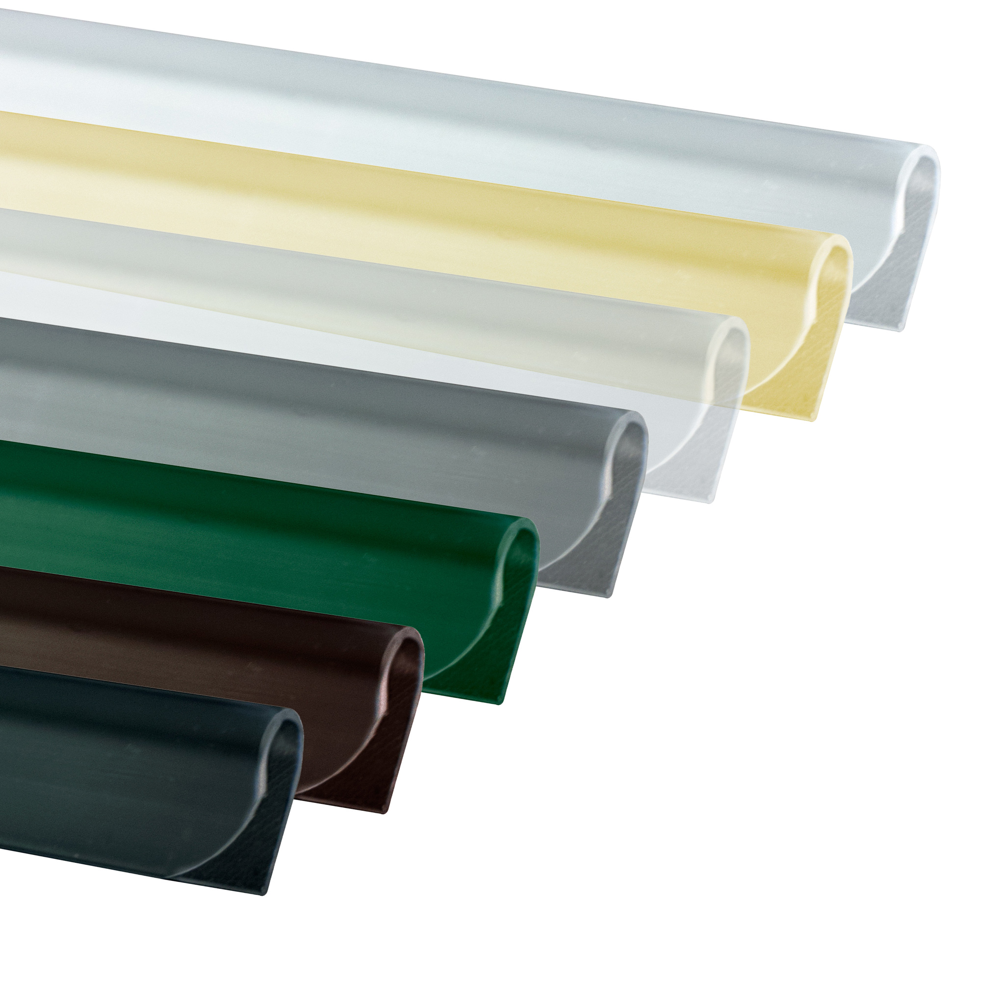 Befestigungsclips für PVC Sichtschutzstreifen in verschiedenen Ausführungen und Materialien