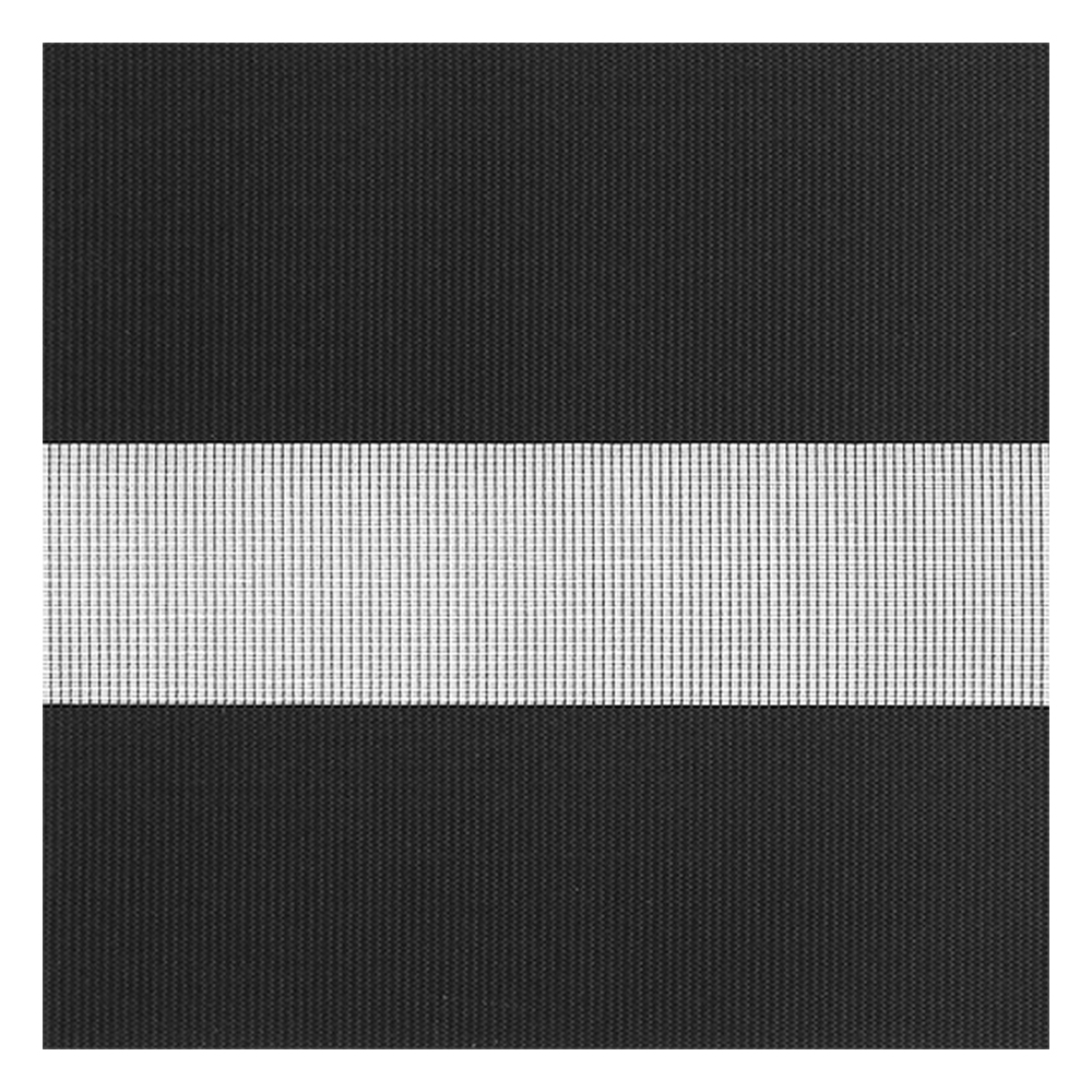 Stoffmuster für Doppelrollo nach Maß | B151 grau-schwarz / lichtdurchlässig / Binale Stoffmuster für Doppelrollo nach Maß | B151 grau-schwarz / lichtdurchlässig / Binale