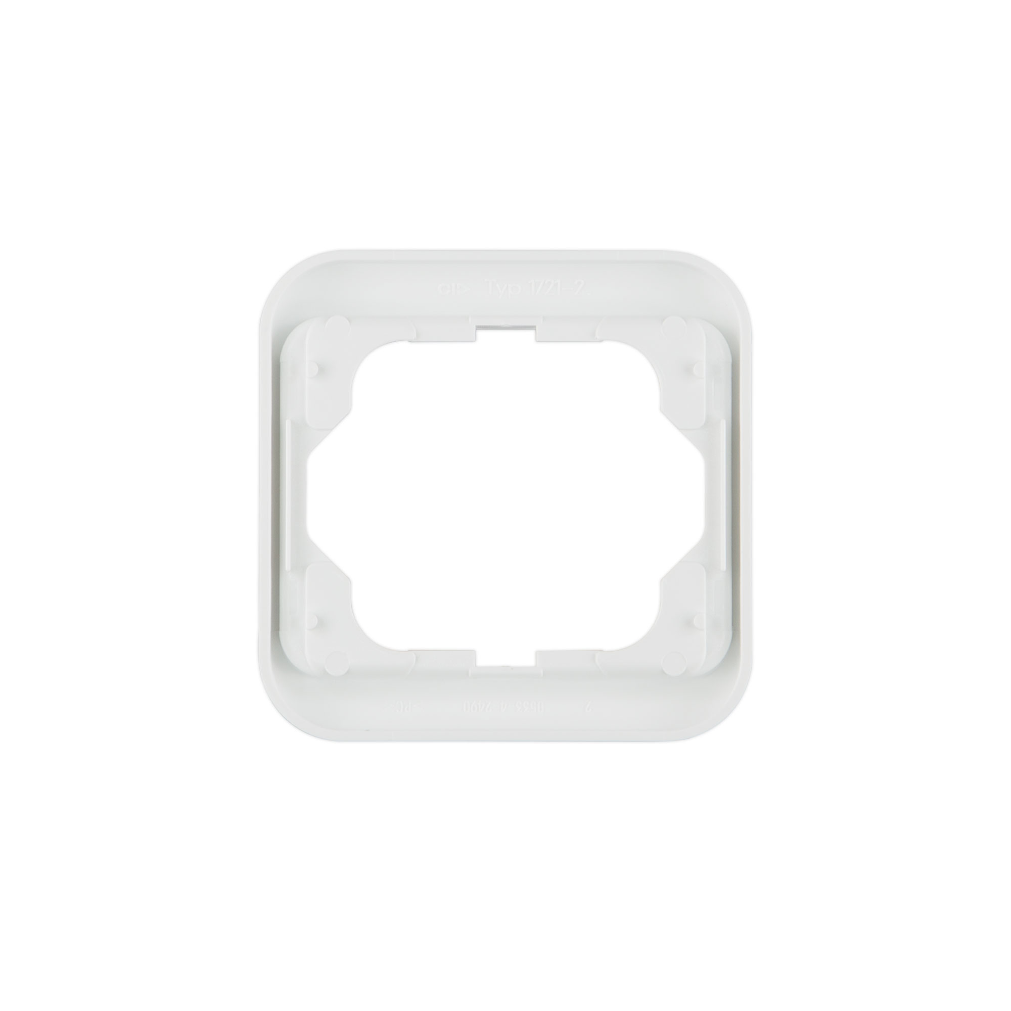 Doppelrahmen für Schalter oder Steckdosen, horizontal ausgerichtet, Alpha Nea System