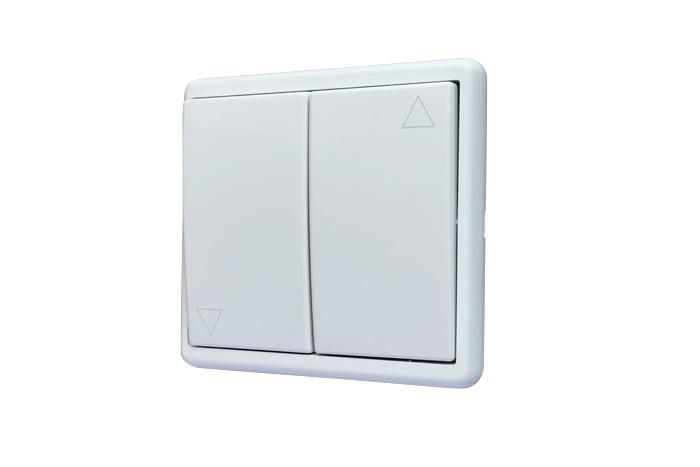 slider_image_0192aeb9e15a723c8024cbe8c3111496 Wippschalter mit zwei Tasten, geeignet für elektrische Steuerungen, rechteckige Form