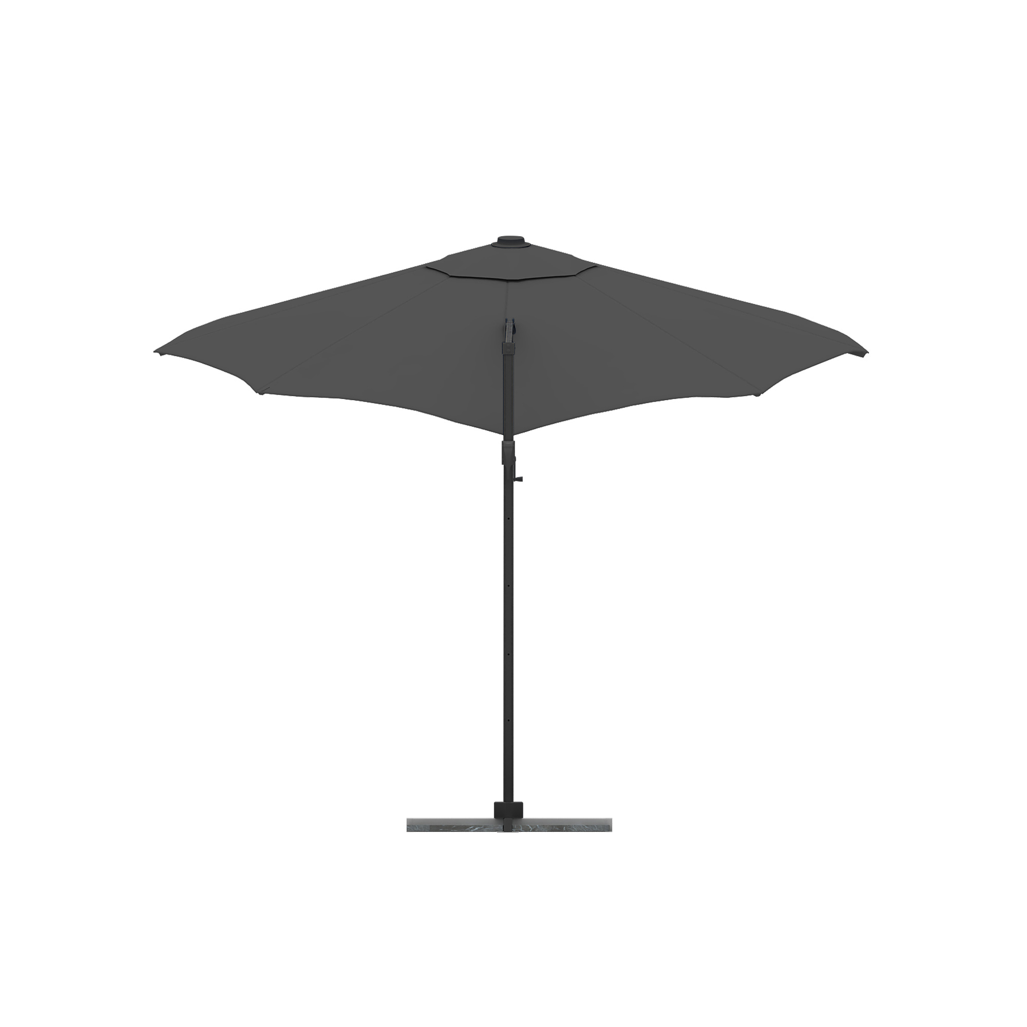 slider_image_0b959921b5c749ec92ee5b6ed9c6e7da Freistehender Ampelschirm mit rechteckigem Schirm und seitlichem Ständer