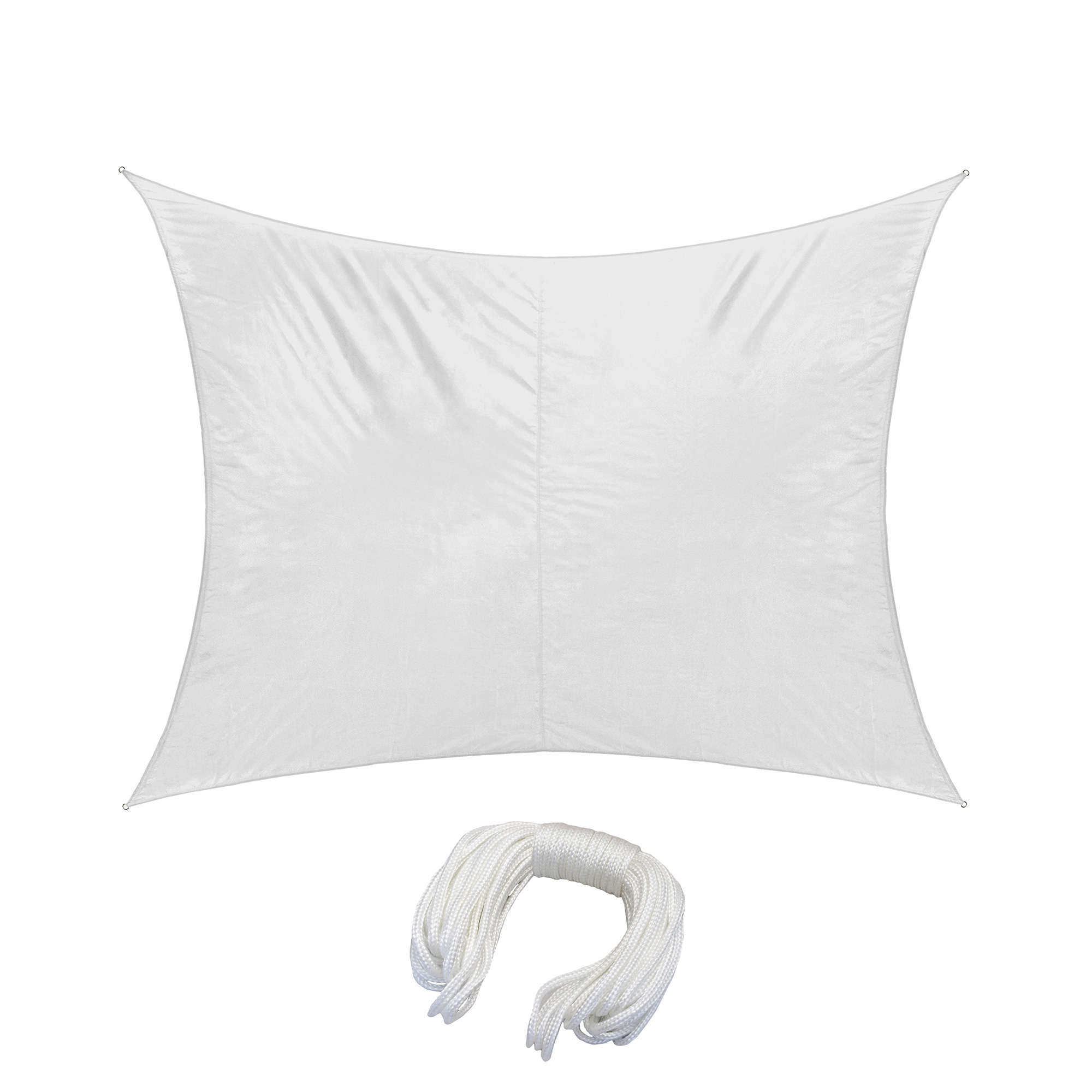 Dreieckiges Sonnensegel aus Polyester mit Seil, wasserabweisend