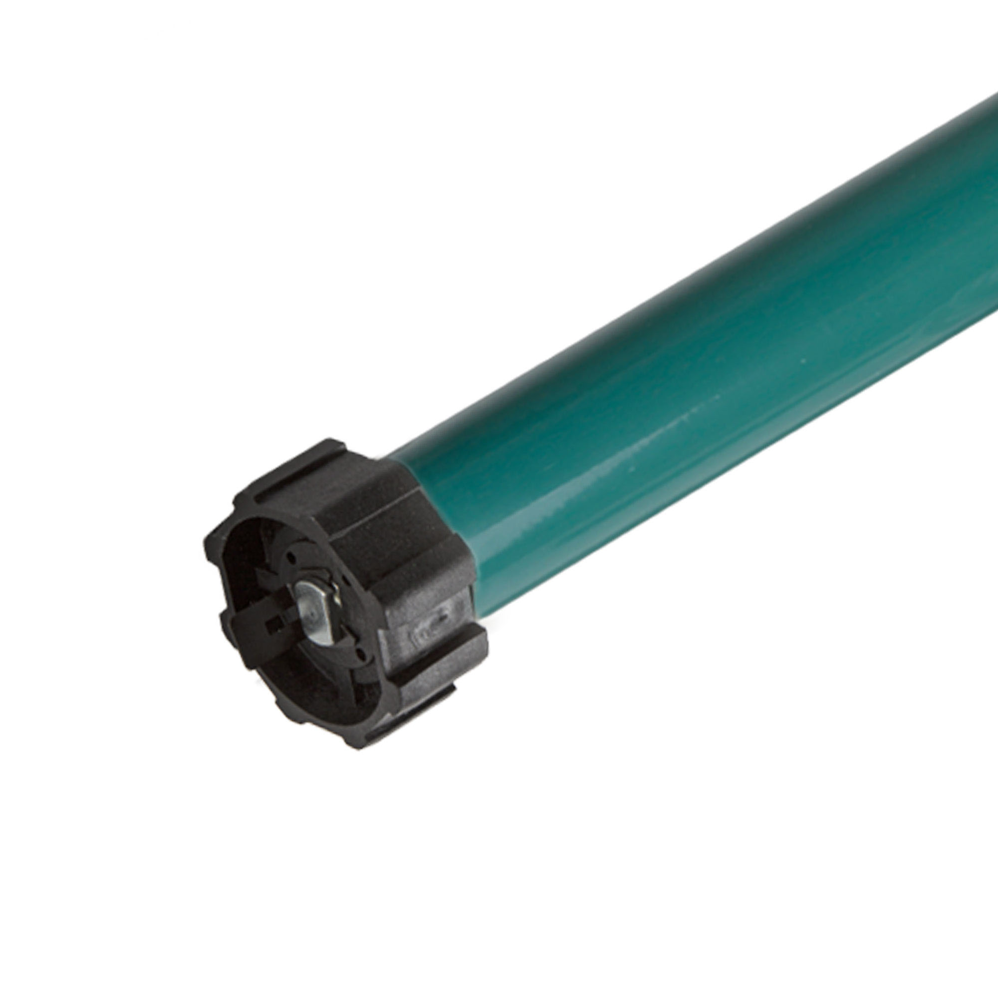 Funk-Rollladenmotor mit zylindrischem Gehäuse und Anschluss für Rollladensysteme