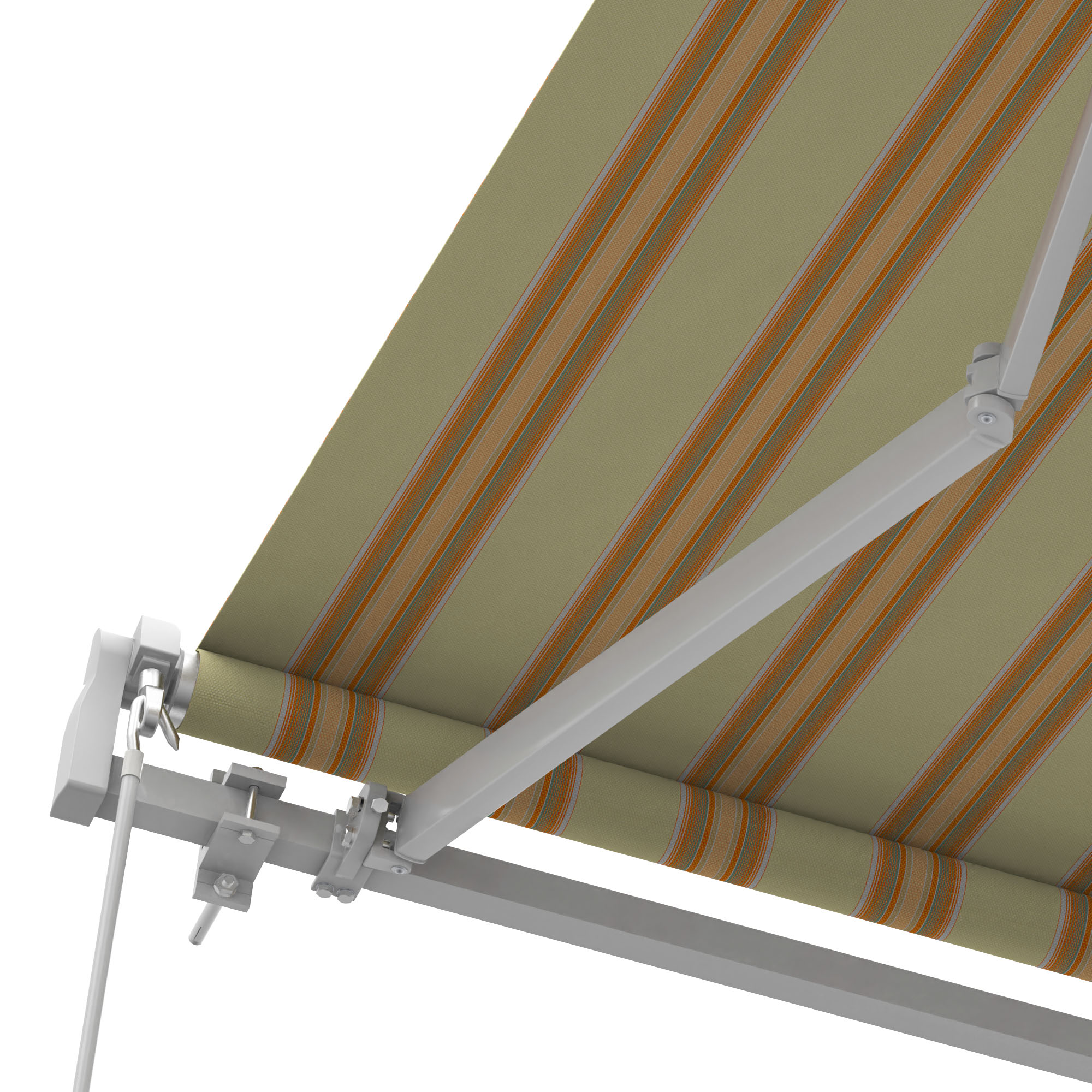 slider_image_01928fa675af73bc8a65e84a49116433 Gelenkarmmarkise Basic 2000 mit ausfahrbarem Arm und gestreiftem Tuch