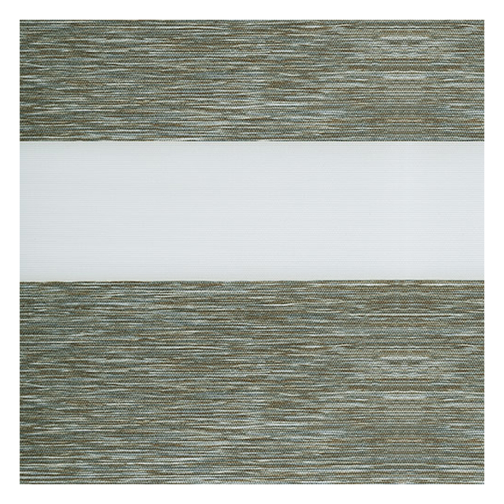 Stoffmuster für Doppelrollo nach Maß | G7846 grau-braun / lichtdurchlässig / Rio