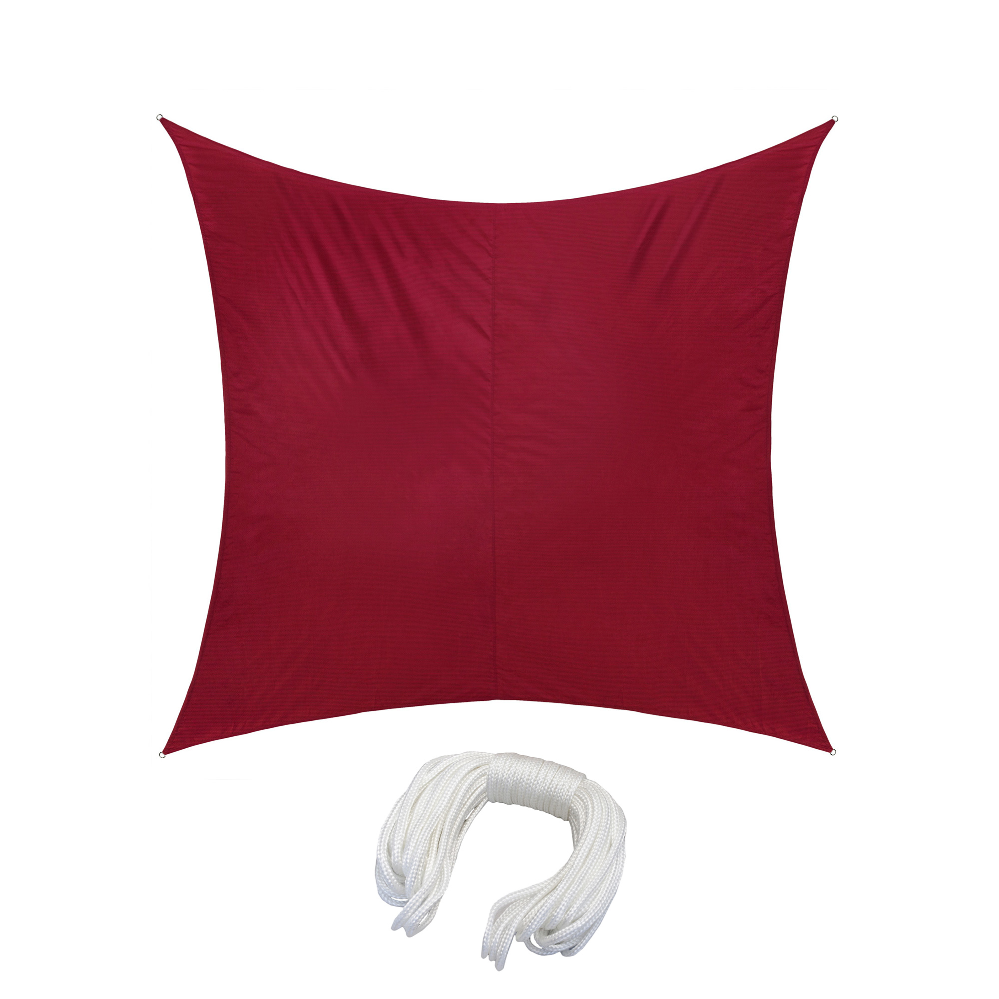 Dreieckiges Sonnensegel aus Polyester mit Seil, wasserabweisend