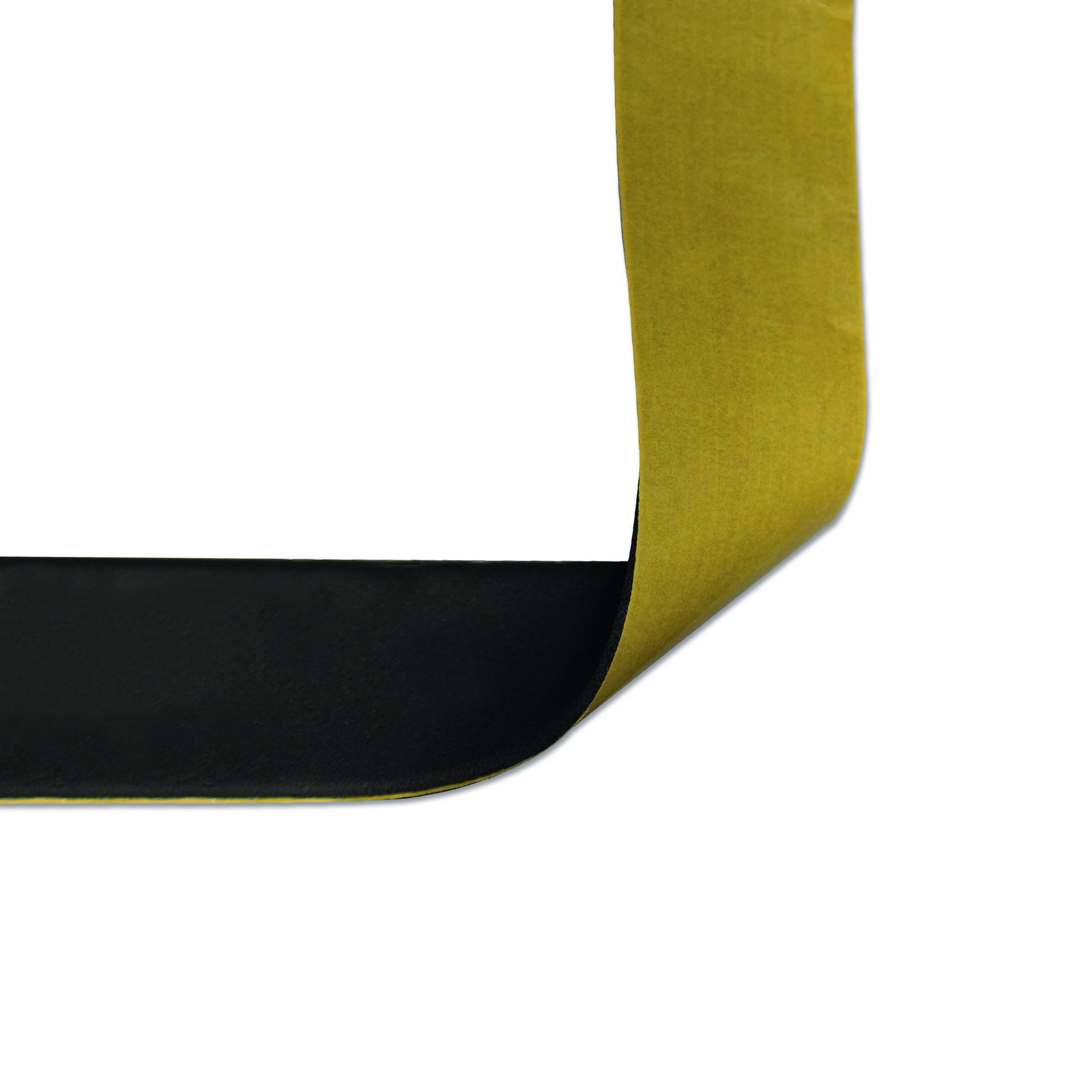 Klebeband für Isoliermatte, teilweise abgerollt, zeigt Klebefläche und Trägerpapier