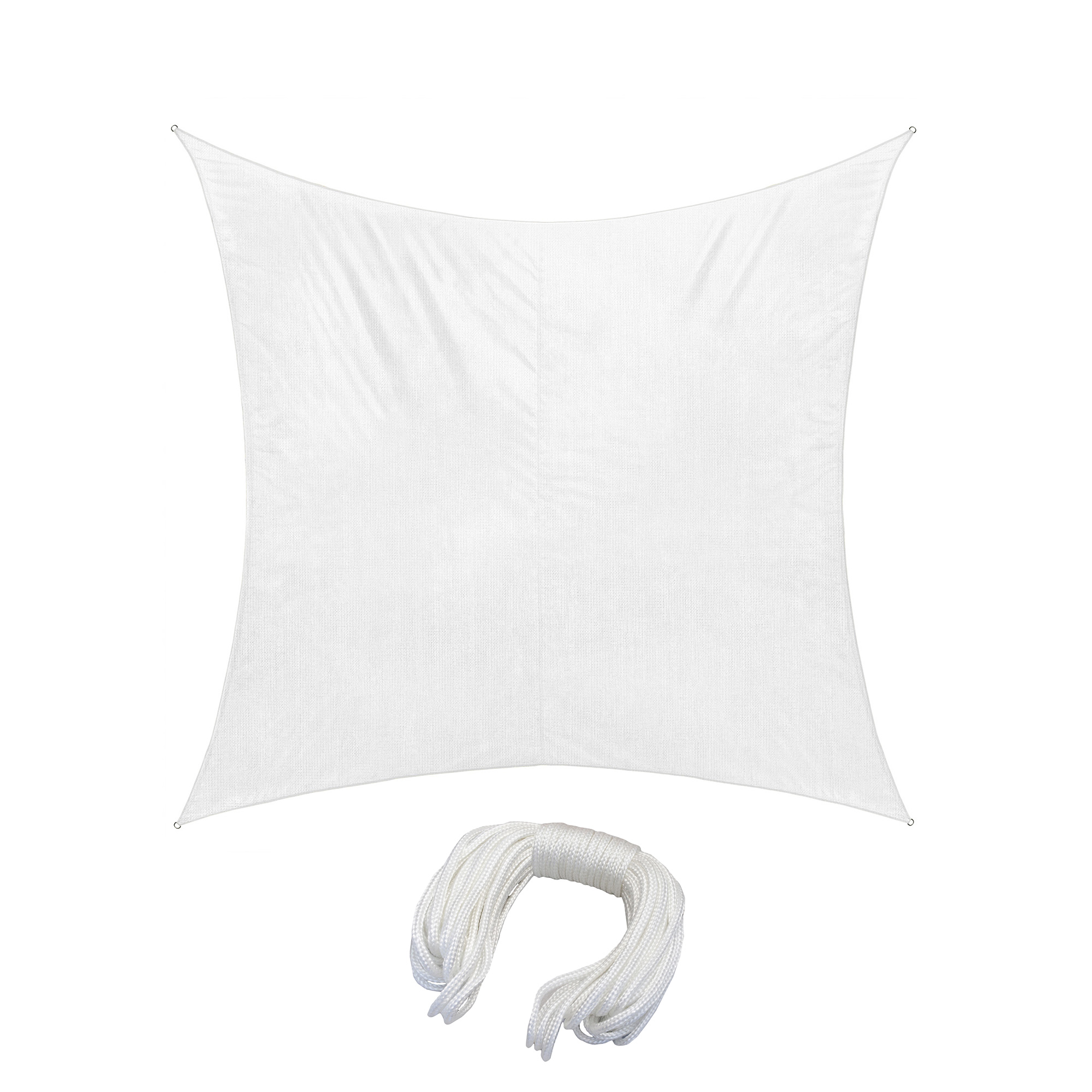 Rechteckiges Sonnensegel mit Befestigungsseil