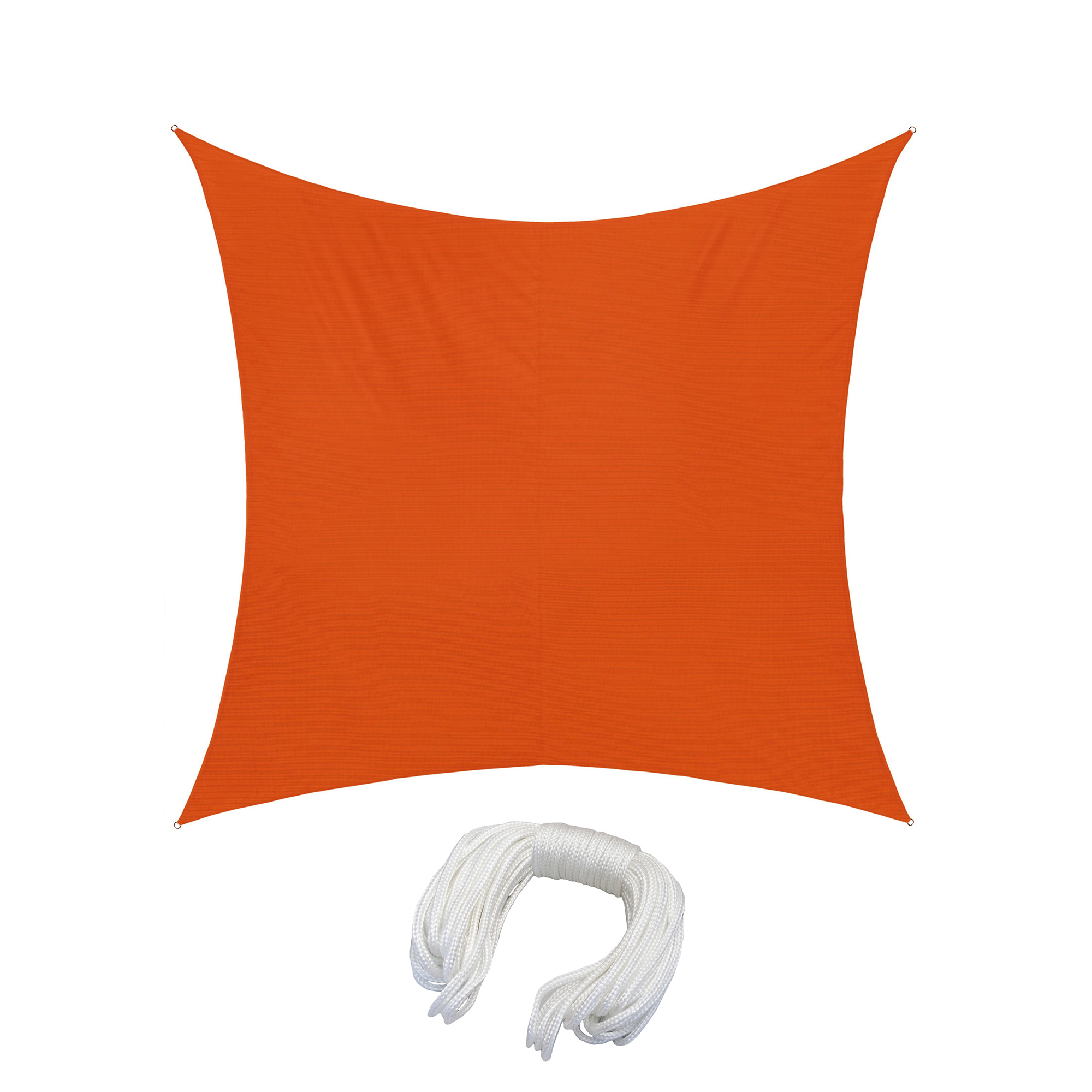 Dreieckiges Sonnensegel aus Polyester mit Seil, wasserabweisend