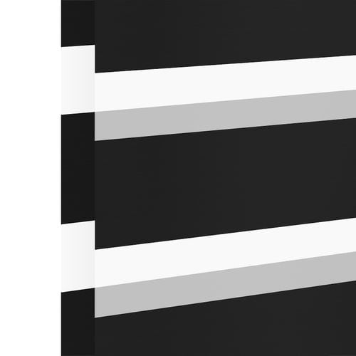 Stoffmuster für Doppelrollo nach Maß | BH-1610 schwarz / verdunkelnd / New York