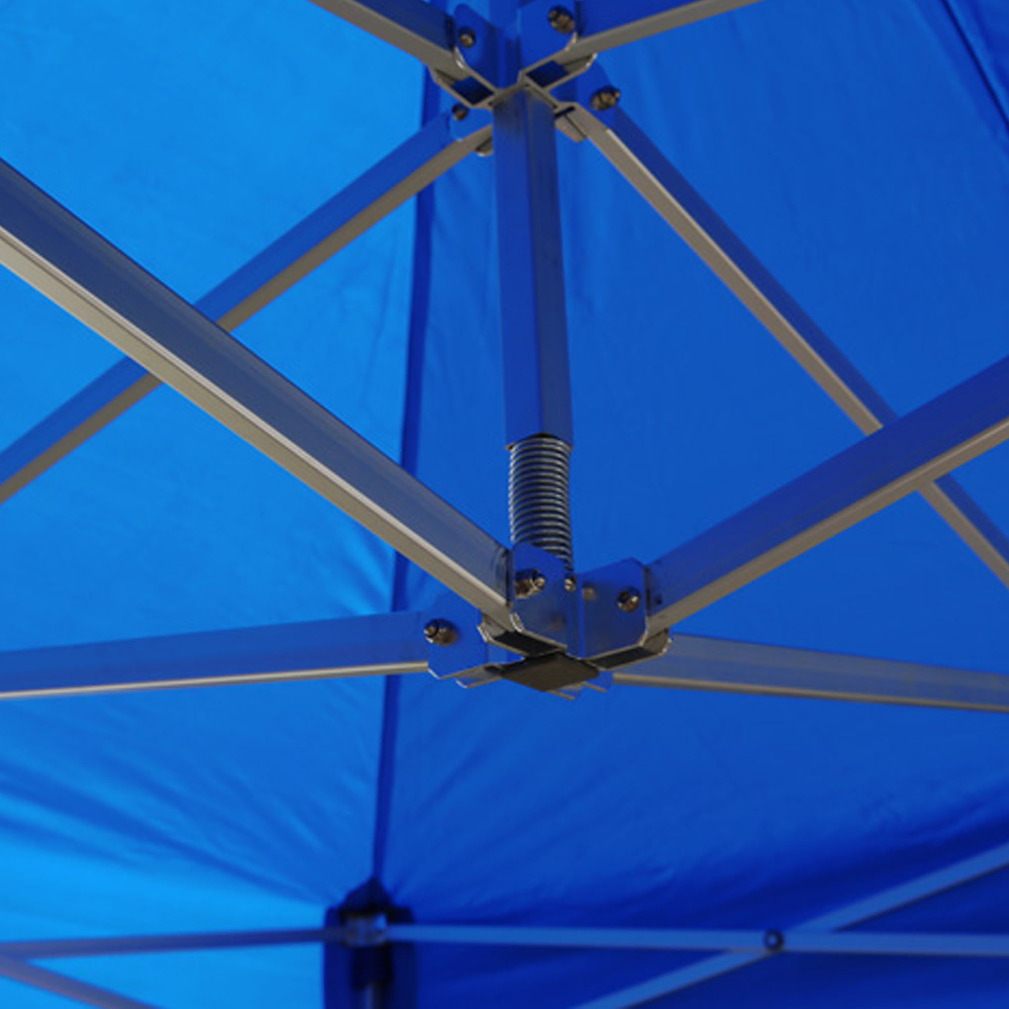 slider_image_01910d9ec4ac764c9bcb983a8d7b2889 Struktur eines Faltpavillon-Dachs mit Metallstreben und Verbindungselementen