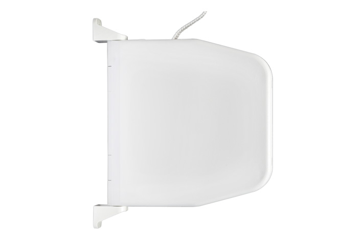 Gurtwickler Aufputz mit Scharniersystem | weiß / inkl. 5 m Gurt