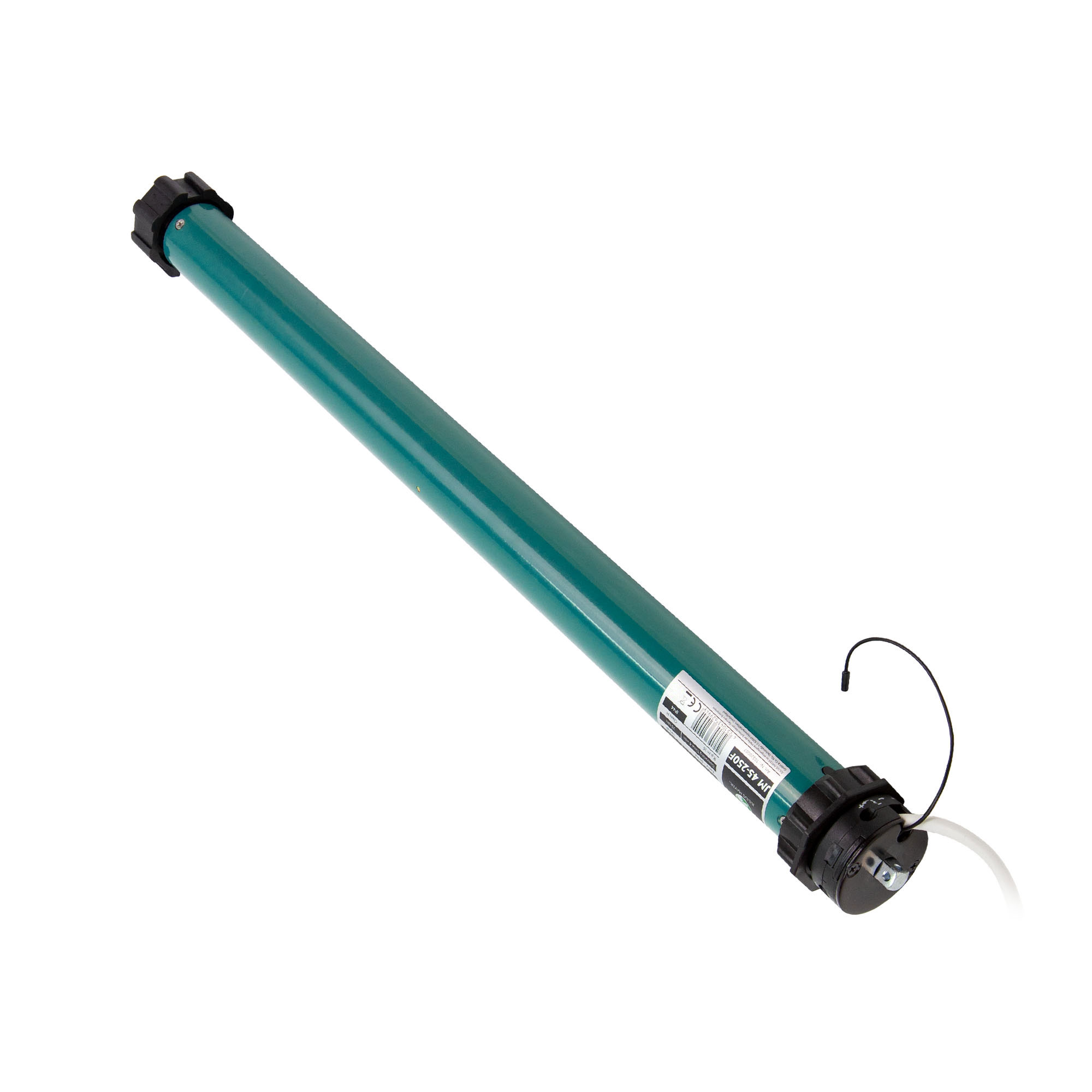 Funk-Rollladenmotor in zylindrischer Form mit Kabel und Anschluss für elektrische Steuerung