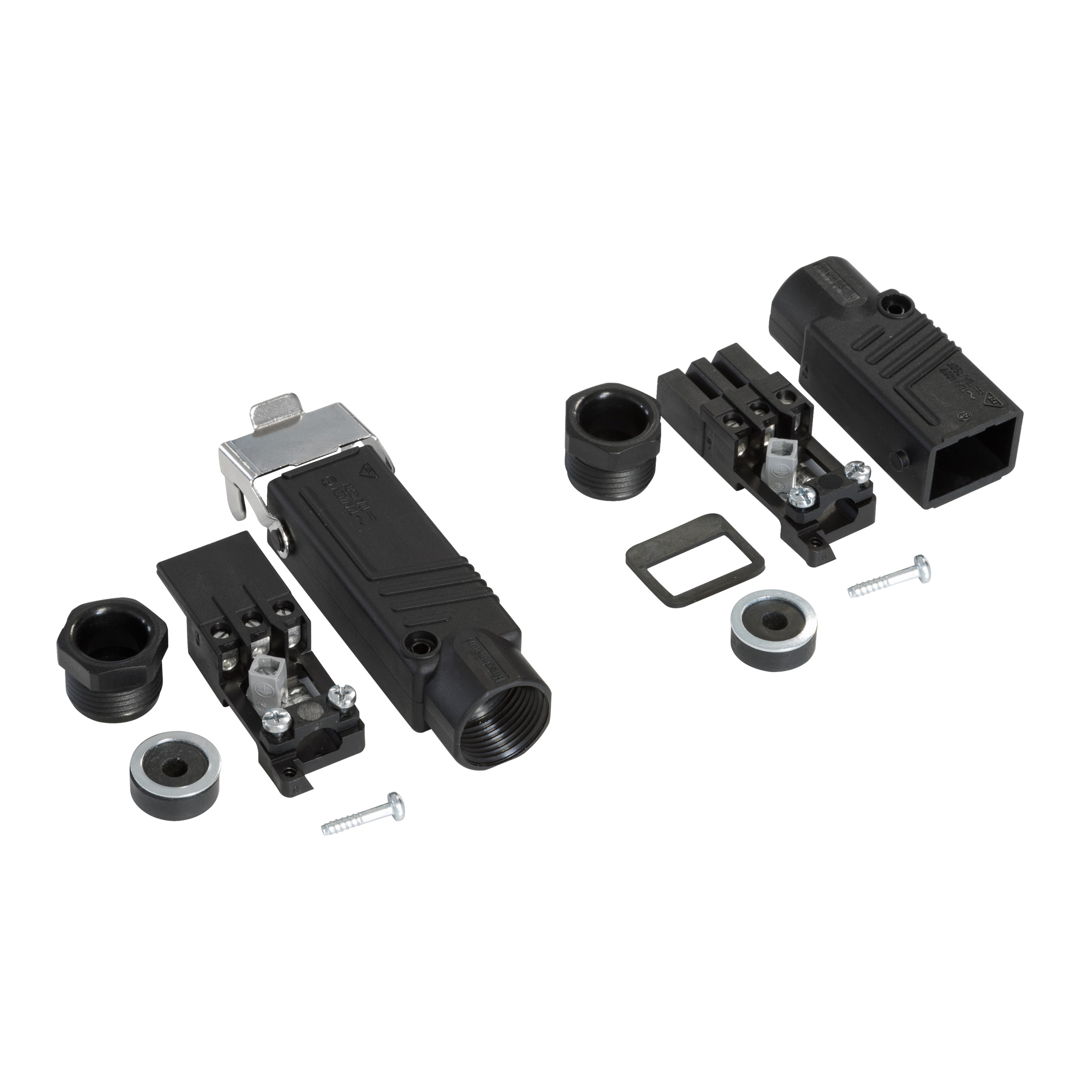 slider_image_985137fe2def408f9ce8f0da14a85858 Stecker-Set mit Kupplung, Stecker und Sicherungsbügel, zerlegt in Einzelteile