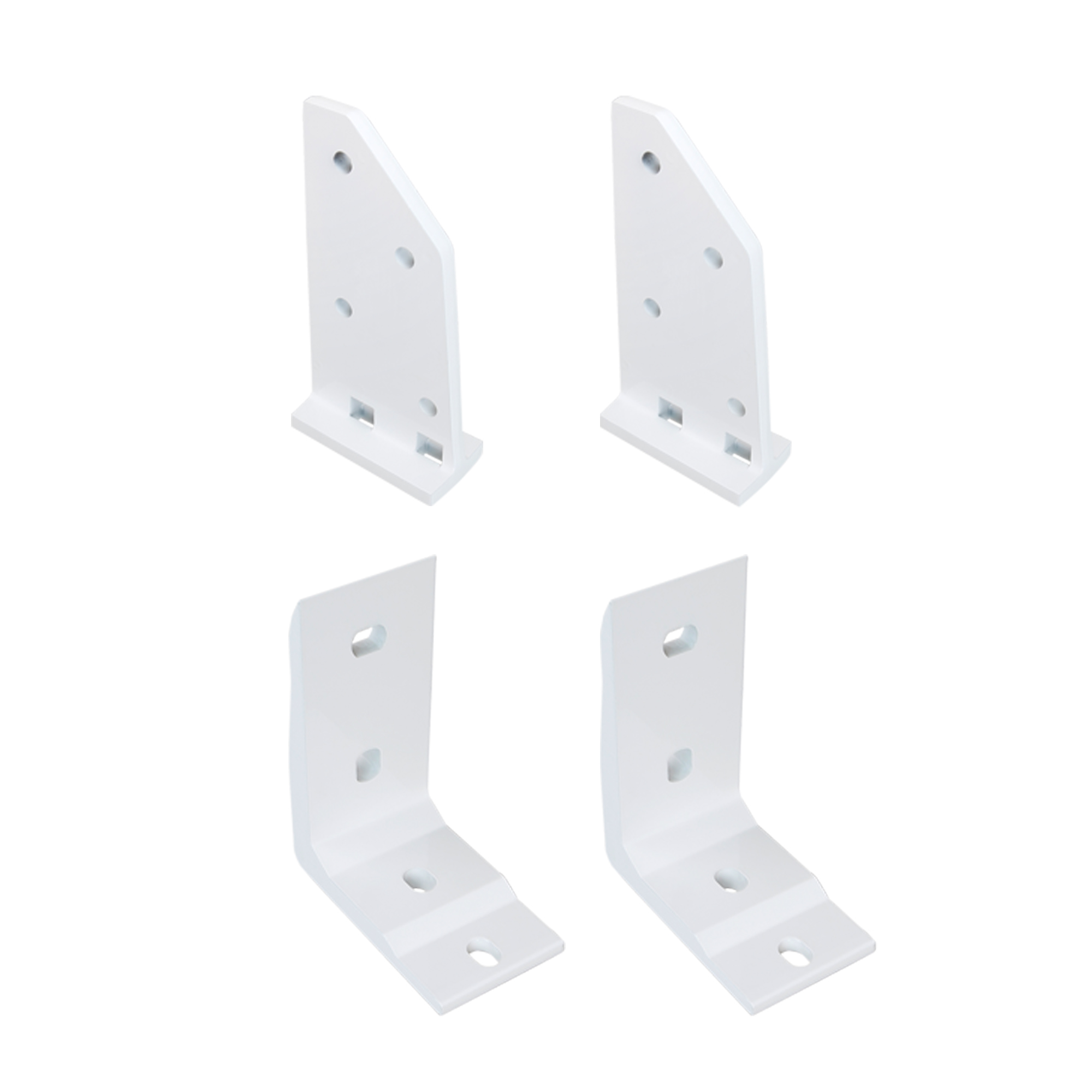 Dachsparrenhalter-Set mit Deckenwinkel für Kassettenmarkise Line, sechs Halterungen abgebildet