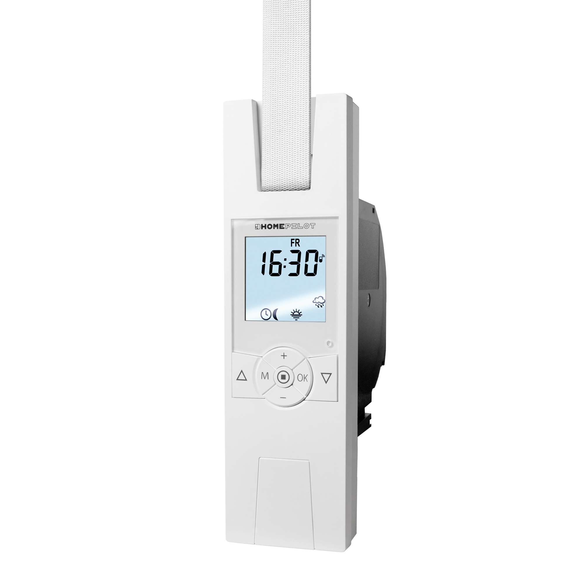 slider_image_019233ddf4007446981bfe38619e6646 Elektronischer Gurtwickler mit Display und Bedientasten für Rolllädensteuerung