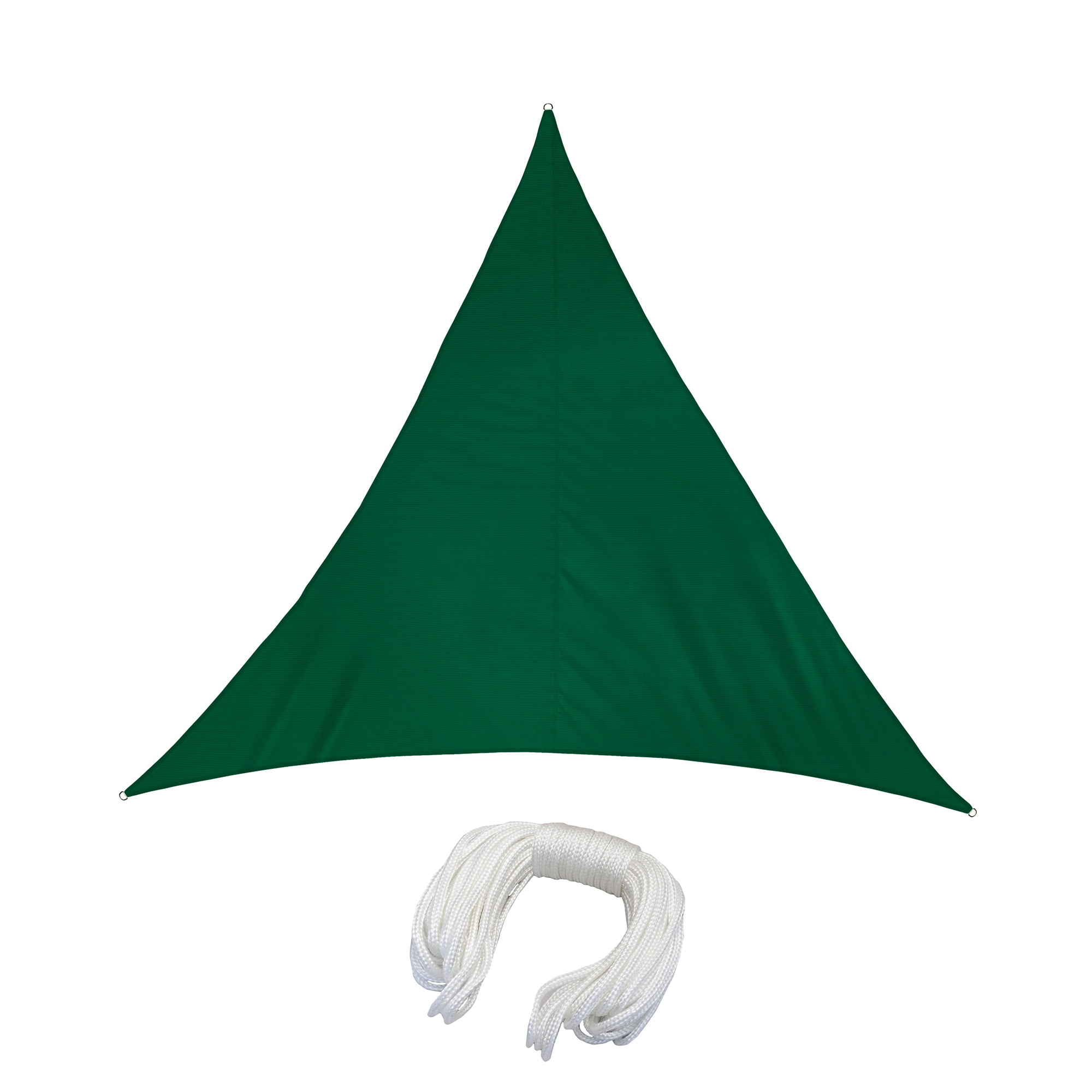 Dreieckiges Sonnensegel aus Polyester mit Seil, wasserabweisend