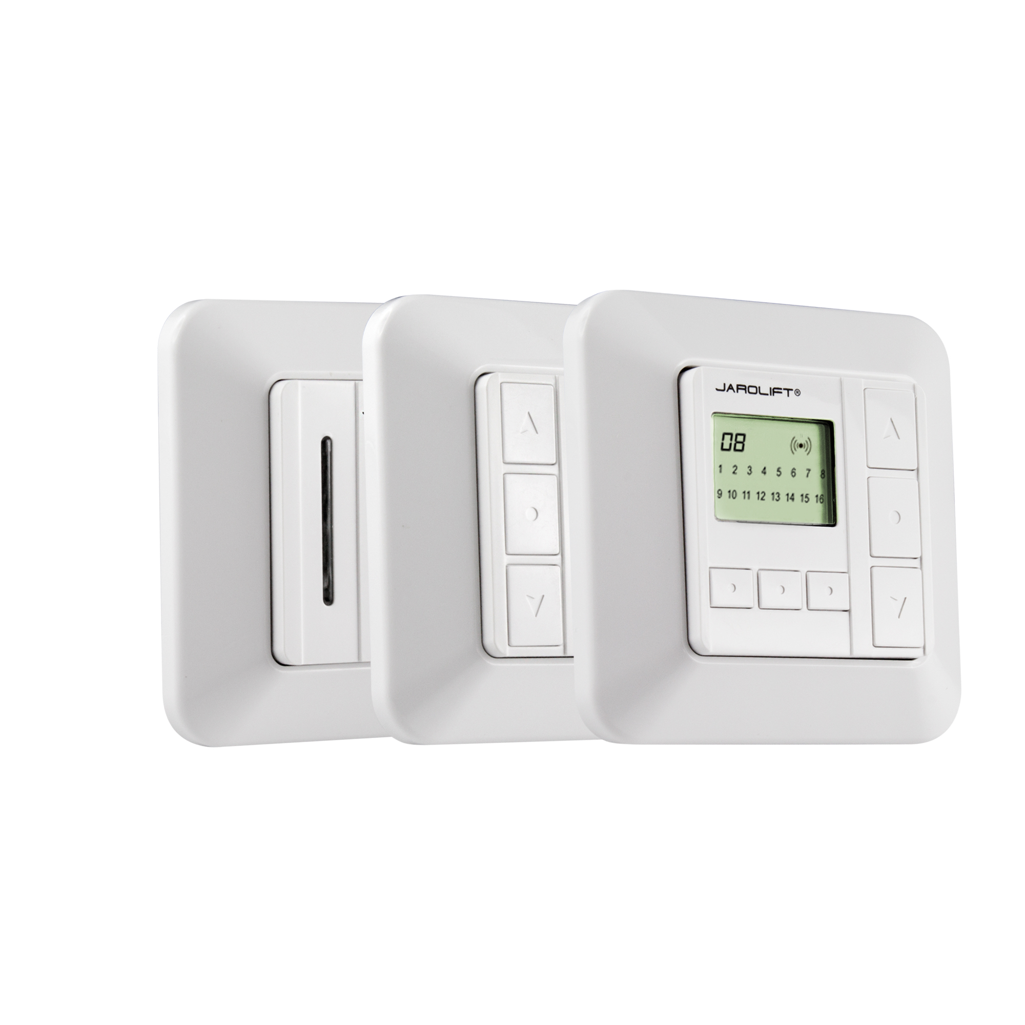 Funk-Wandsender mit Tasten zur Steuerung von Jalousien oder Rollläden