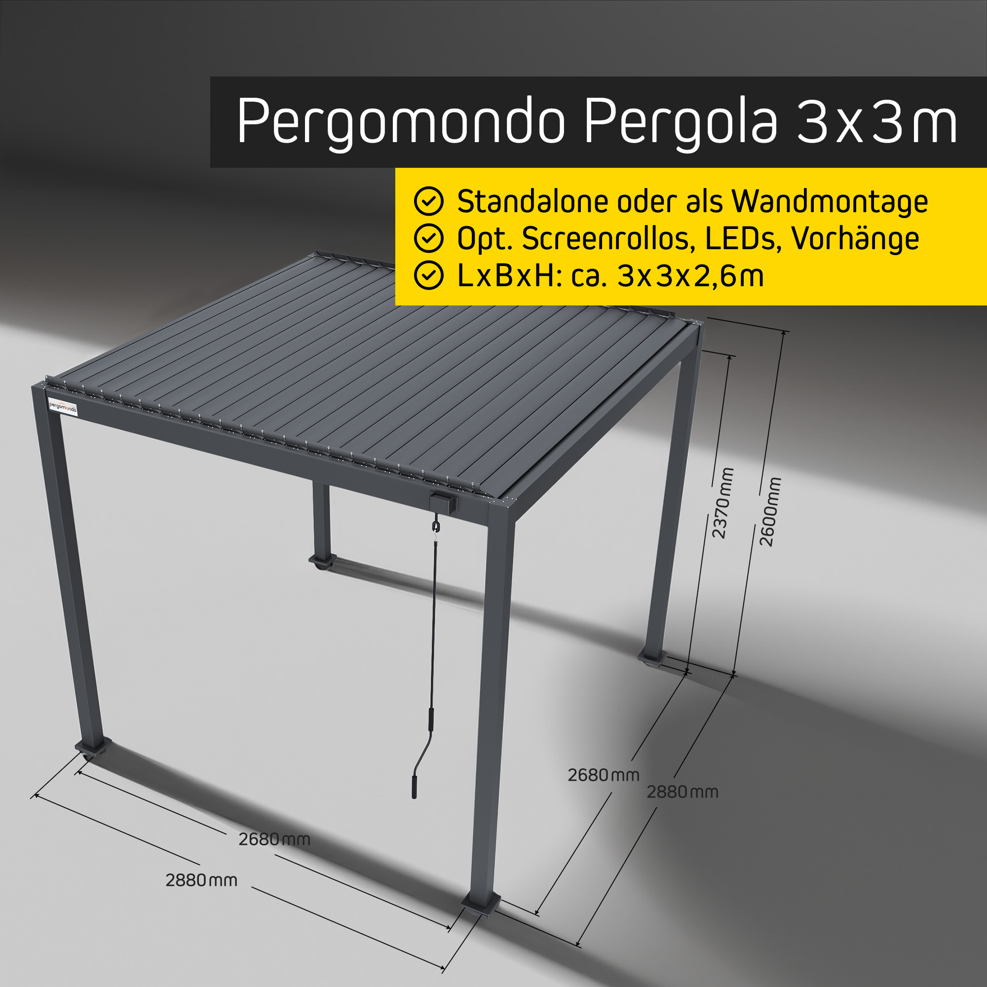 slider_image_019209cb16157513af83105b3db2aa22 Pergola mit verstellbarem Lamellendach und stabiler Rahmenkonstruktion