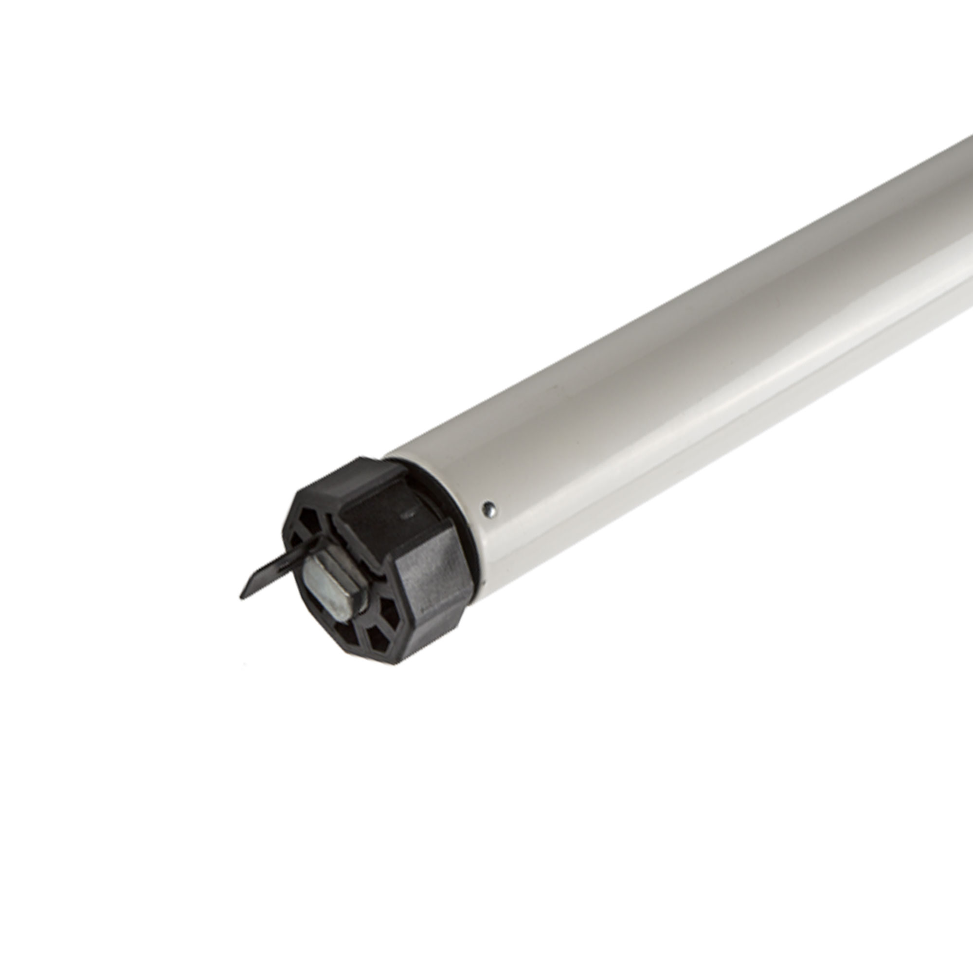 Rollladenmotor Universal mit zylindrischem Gehäuse und Anschluss für elektrische Steuerung
