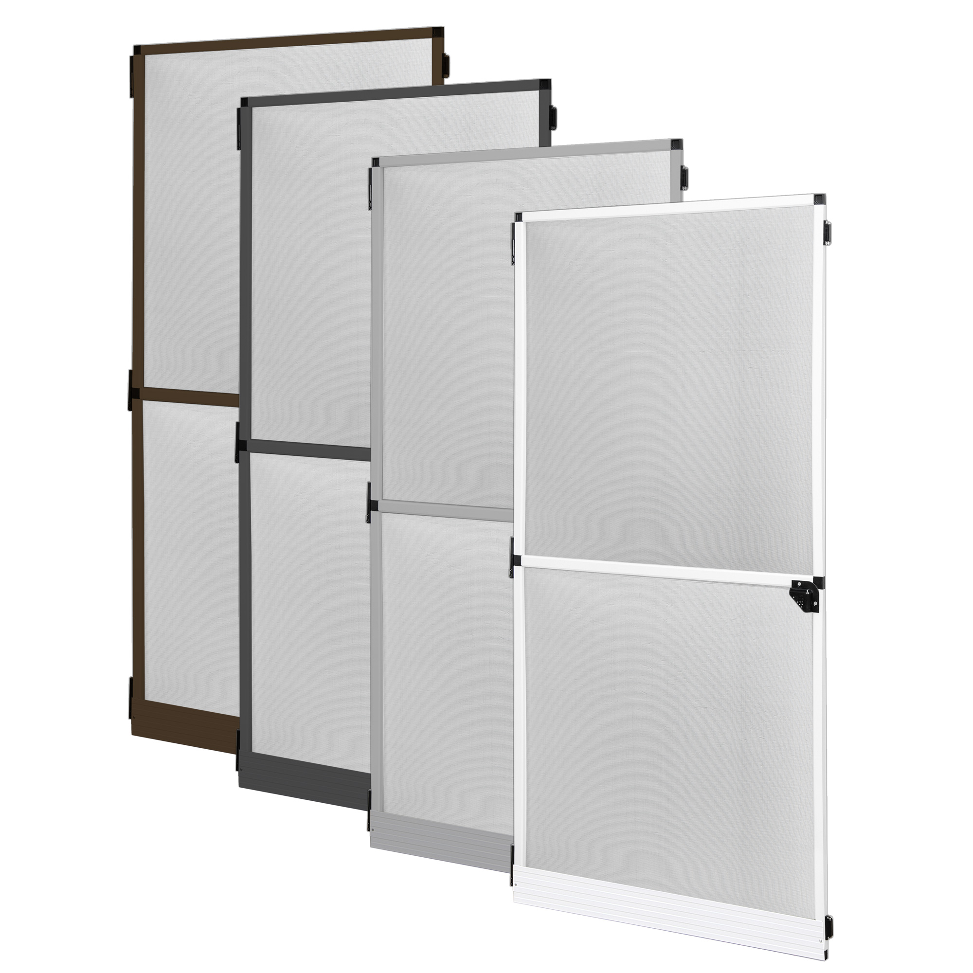 Fliegengittertür mit Drehfunktion, rechteckiger Rahmen, ProfiLine Modell