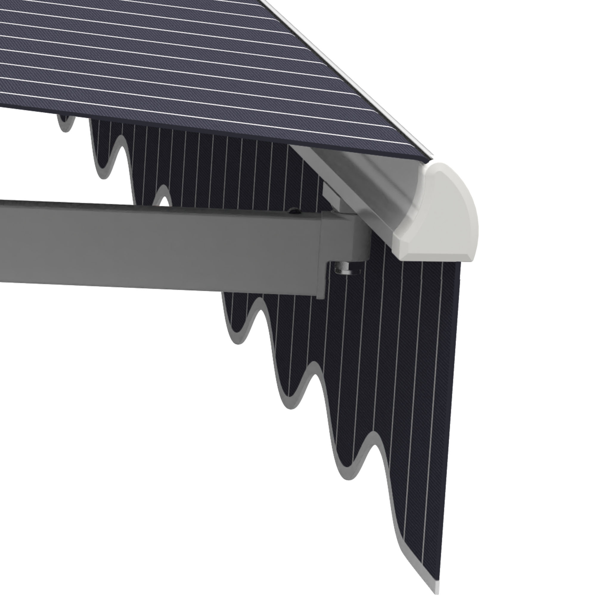 slider_image_01928fa675a87377a01289fb72f05586 Gelenkarmmarkise Basic 2000 mit gestreiftem Tuch und stabiler Halterung