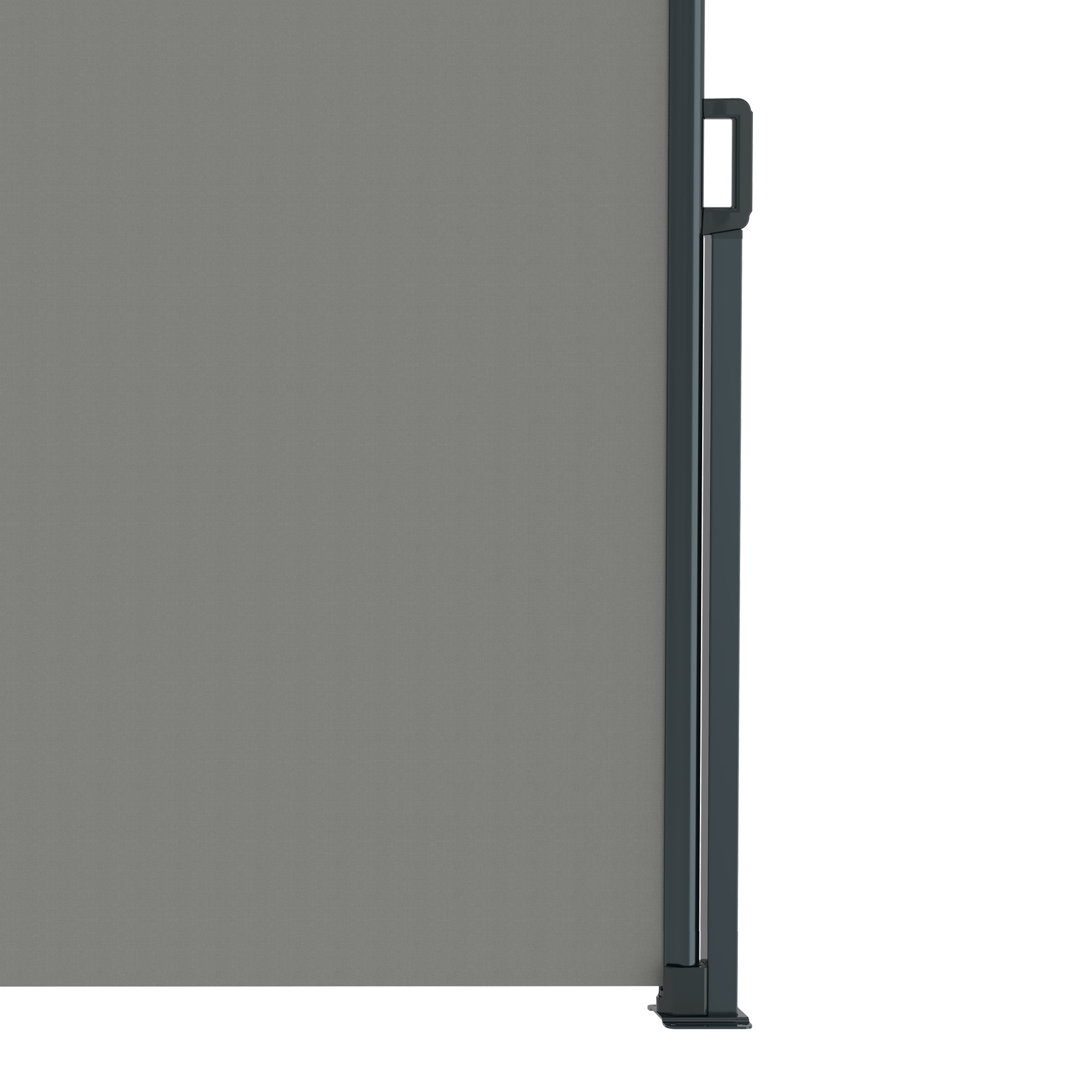 slider_image_7d14ff24aff8486a98bf838af1d7fa10 Seitenzugmarkise mit vertikaler Halterung und ausziehbarem Sichtschutz für Außenbereich