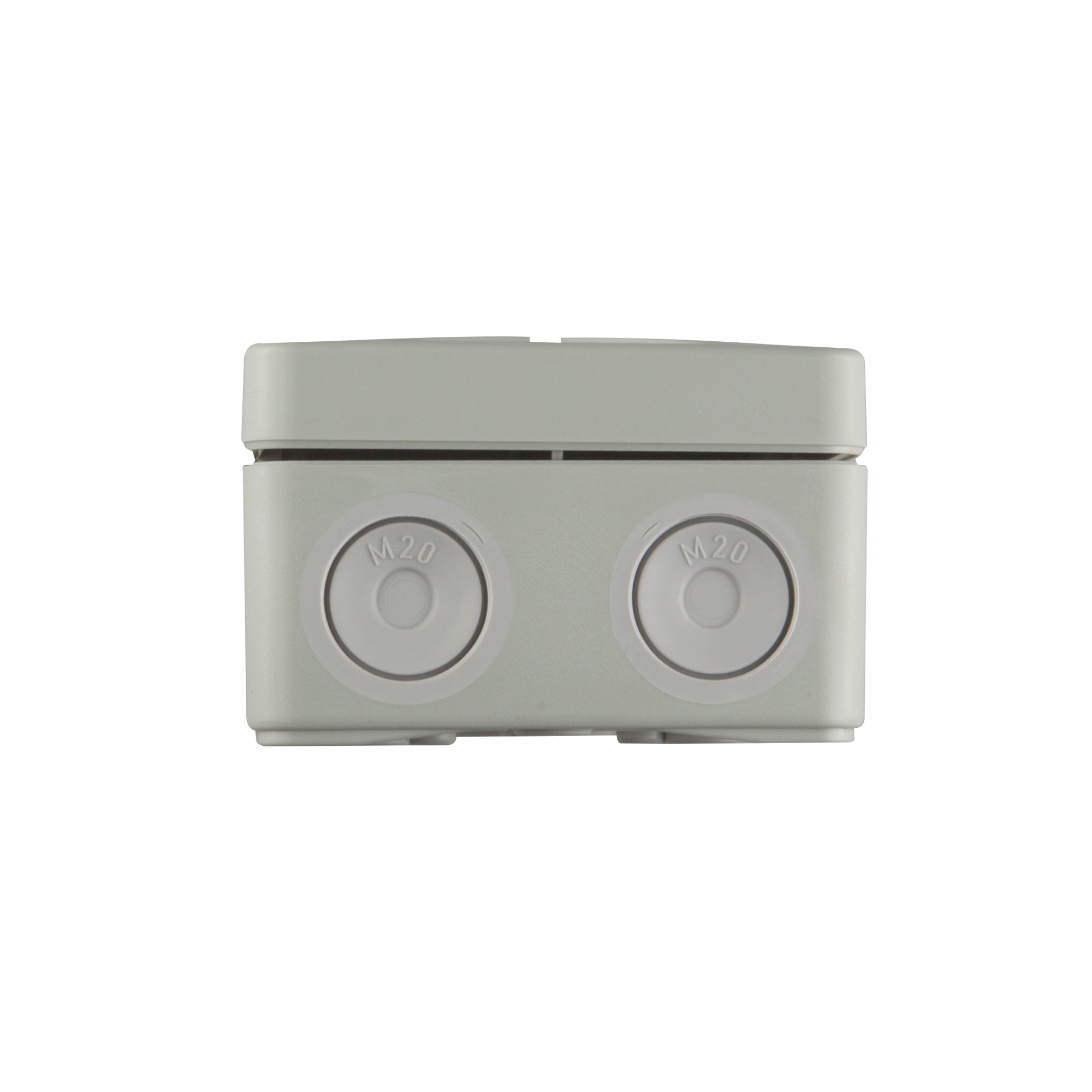 Aufputzdose mit mehreren Einführungen für Kabelverbindungen und Verzweigungen