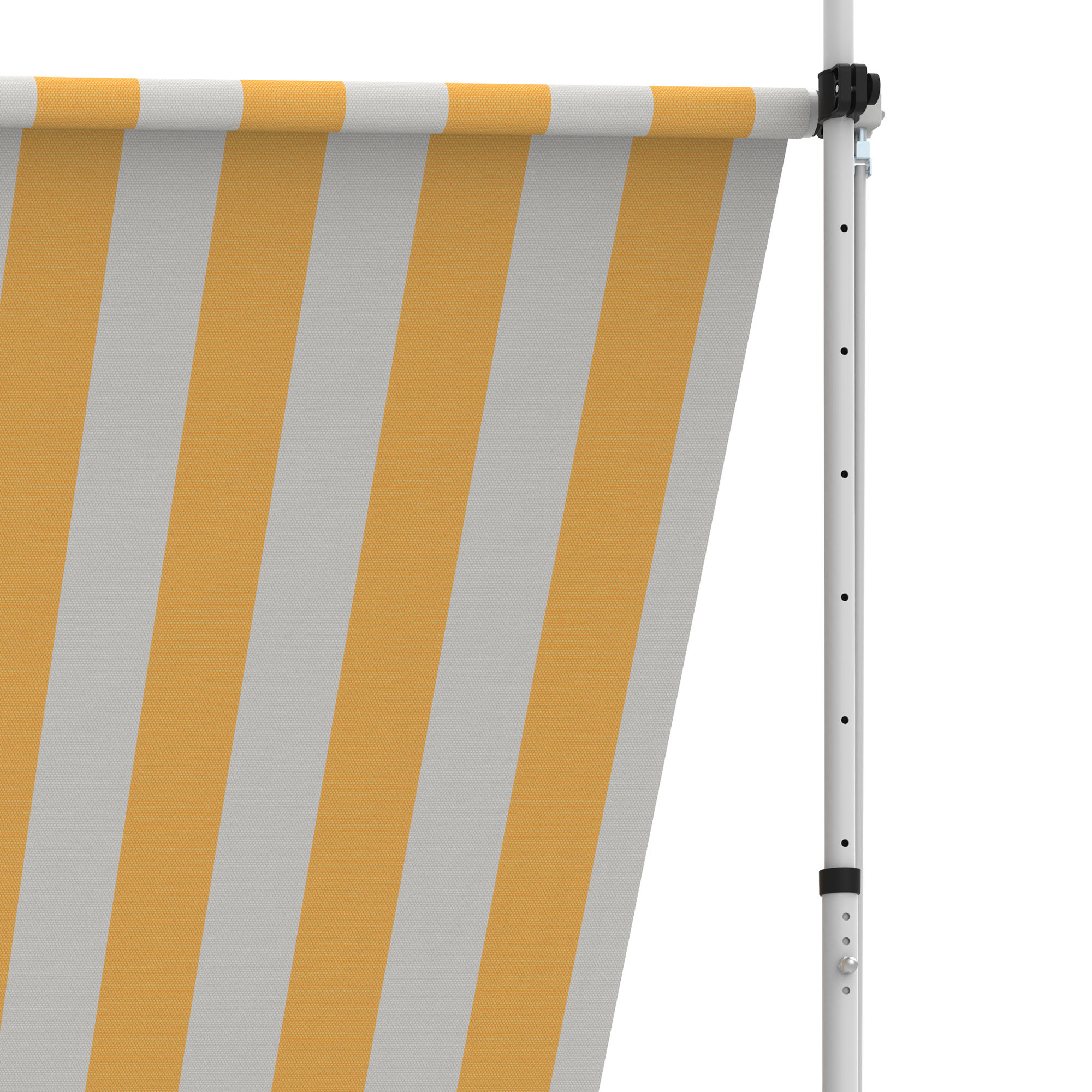 slider_image_01928abf255f7141b467907c86cf9785 Klemm- und Balkonmarkise mit Streifenmuster und stabiler Halterung