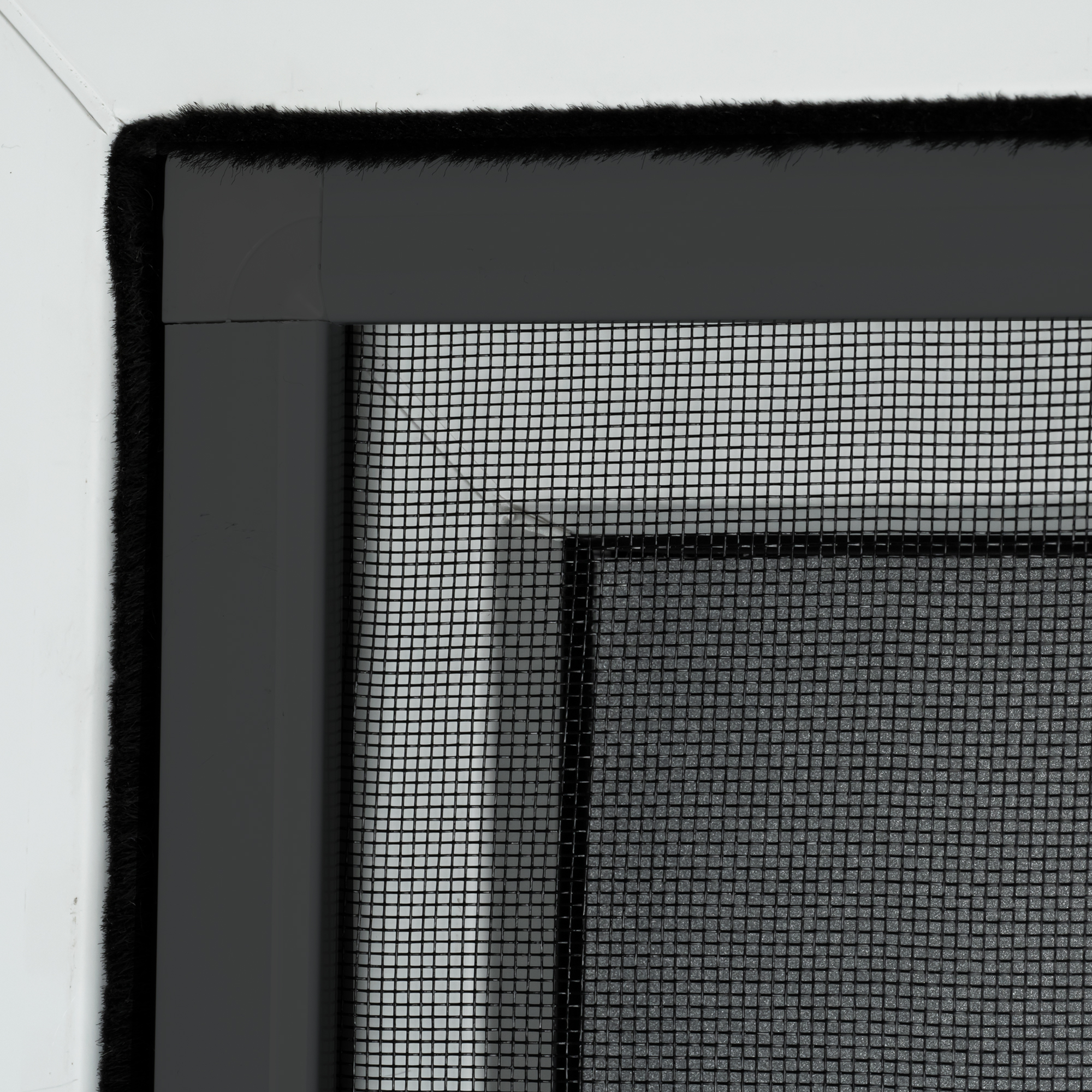 Insektenschutz-Spannrahmen für Fenster, rechteckig, mit Netzstruktur, Maße 600x1500 mm