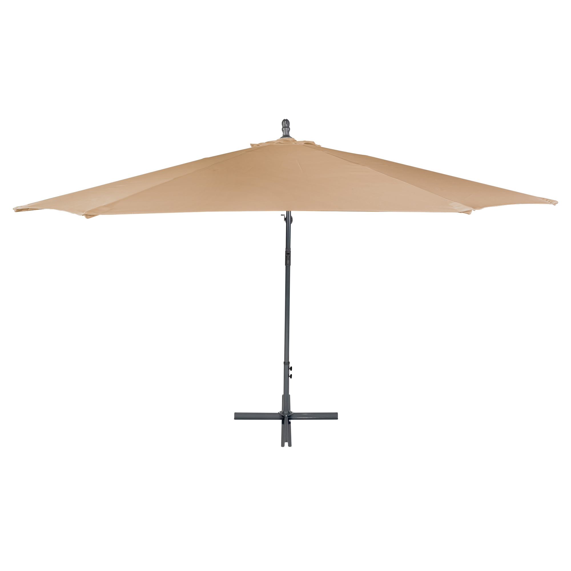 slider_image_01922e91115677f5bcb0a2f4fe0dbc06 Freistehender Ampelschirm mit seitlichem Ständer und kreuzförmigem Fuß für Schatten im Freien
