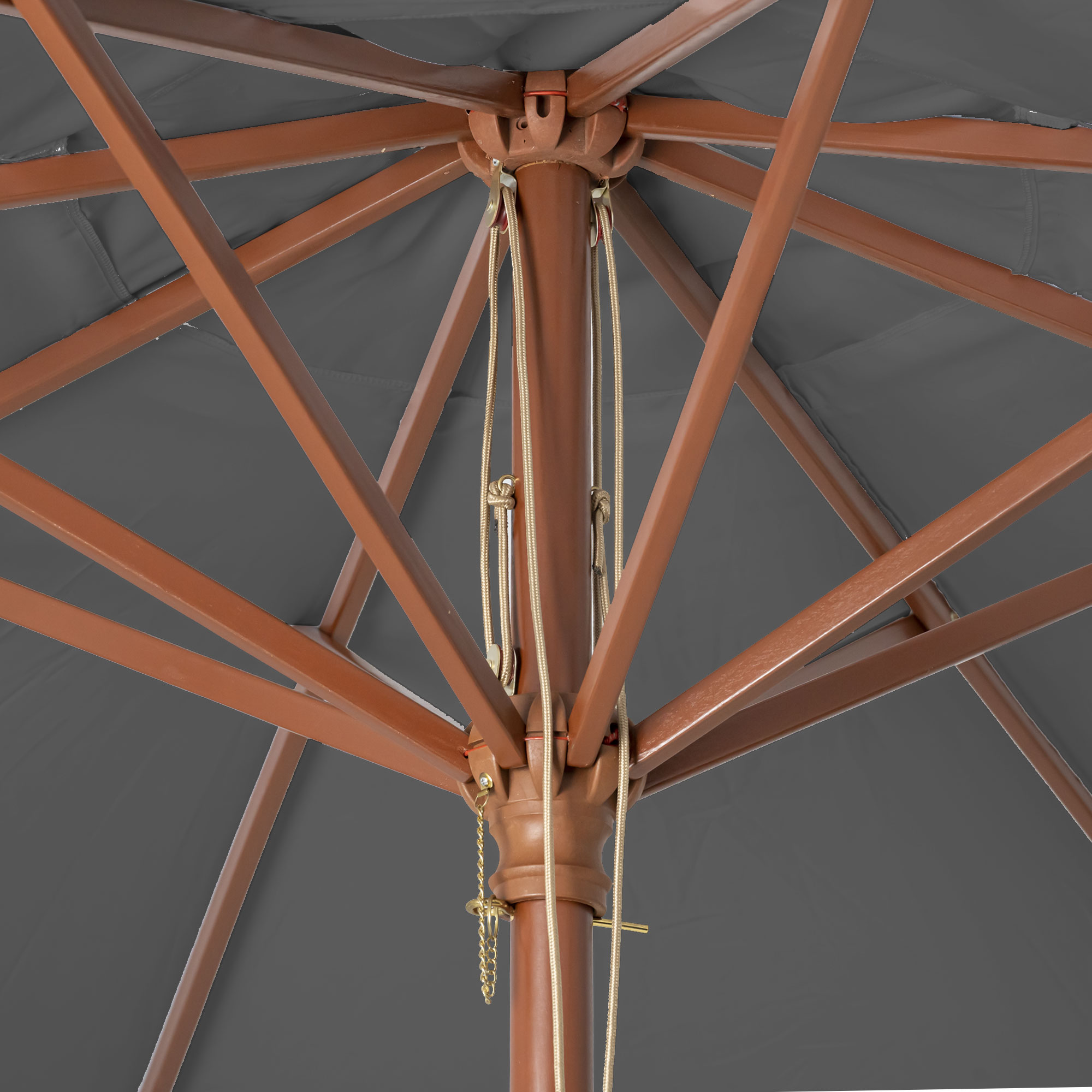 slider_image_4dc9da8538844a989c1e81bdda588215 Knickbarer Holz-Sonnenschirm mit Streben und Seilmechanismus zur Stabilisierung und Anpassung