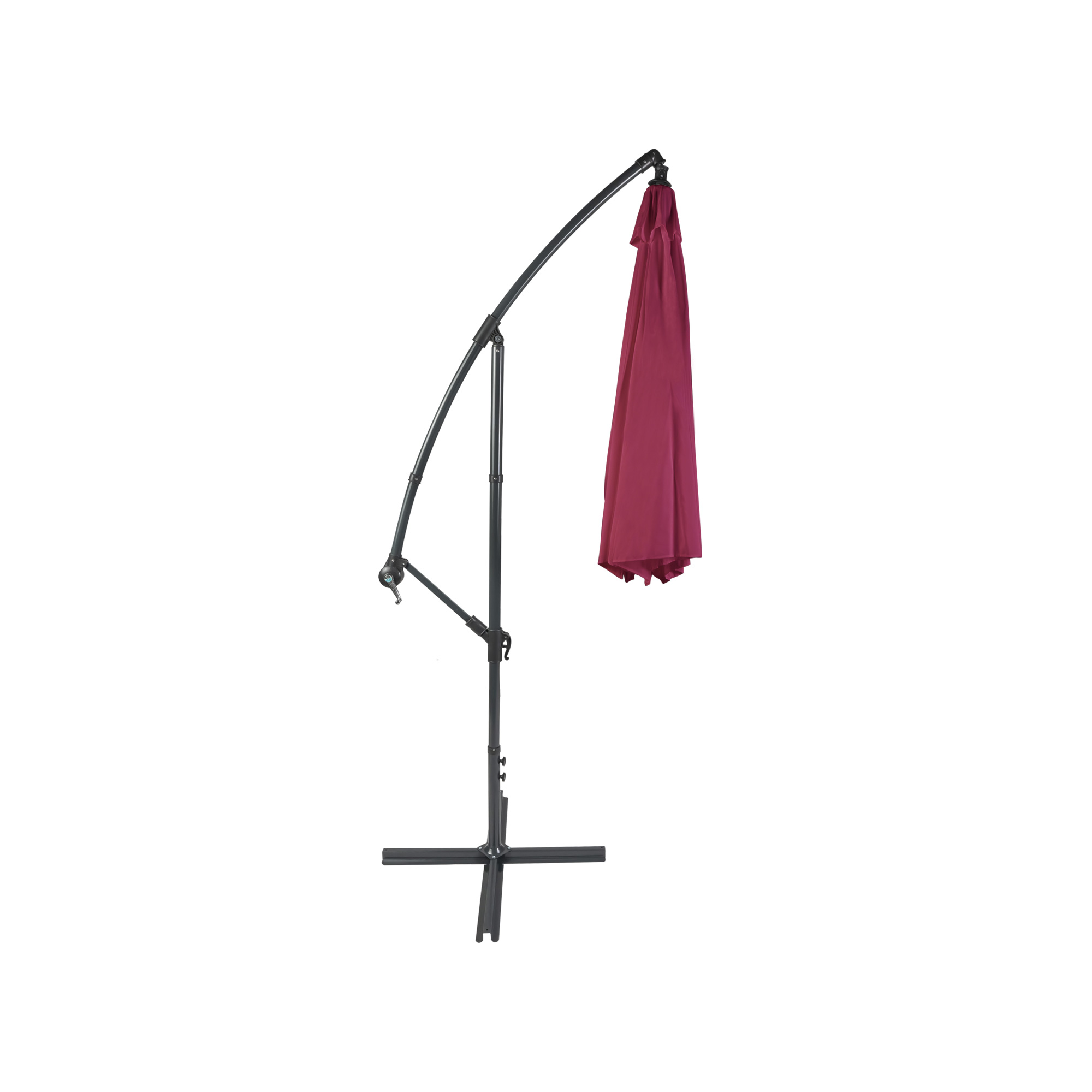 slider_image_01922e96f8dd70538237ad997c3c02d1 Freistehender Ampelschirm mit gebogenem Gestell und geschlossenem Schirmtuch