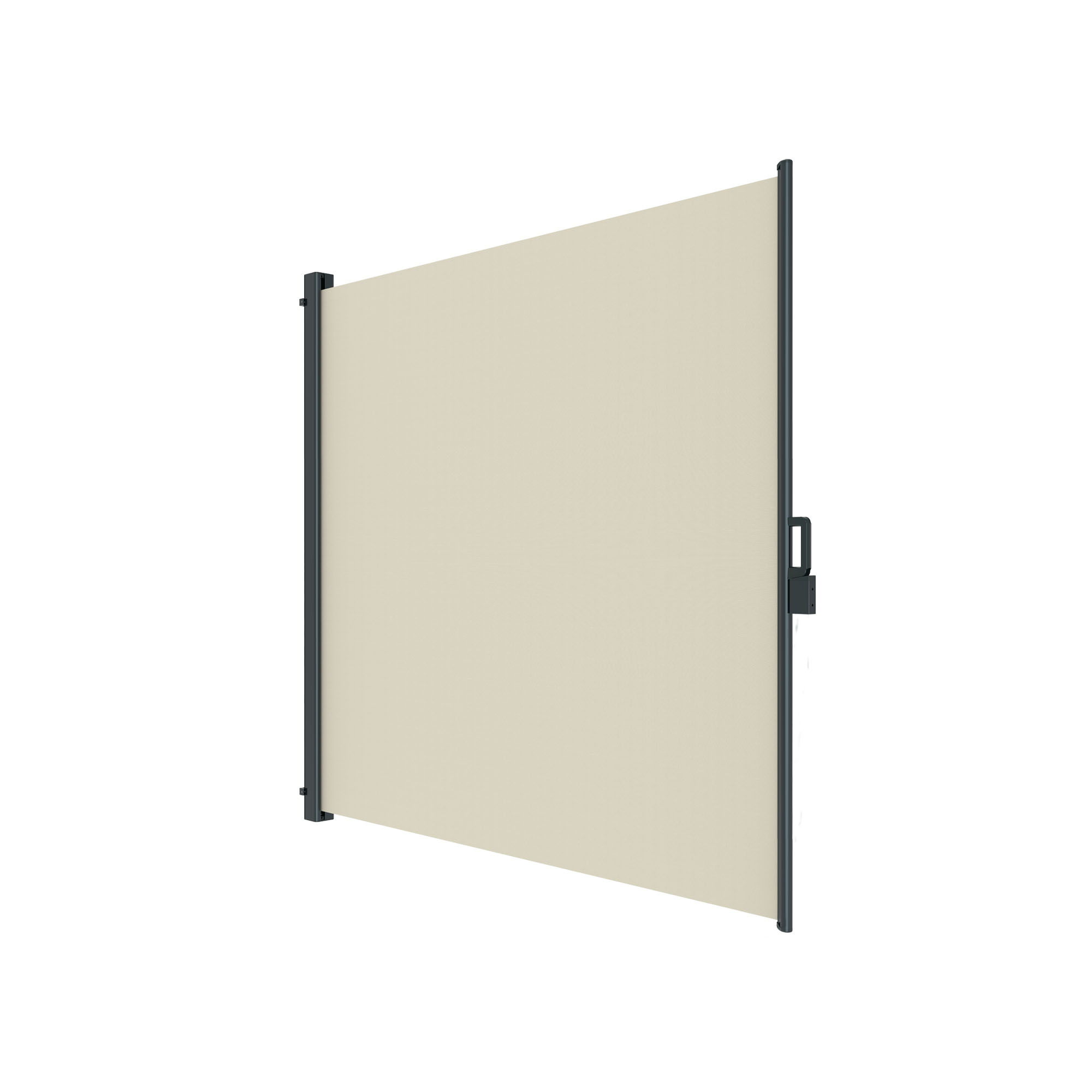 slider_image_19cd60e52d6143909578f729fafedca3 Seitenzugmarkise mit Halterung und ausziehbarem Sichtschutzpanel