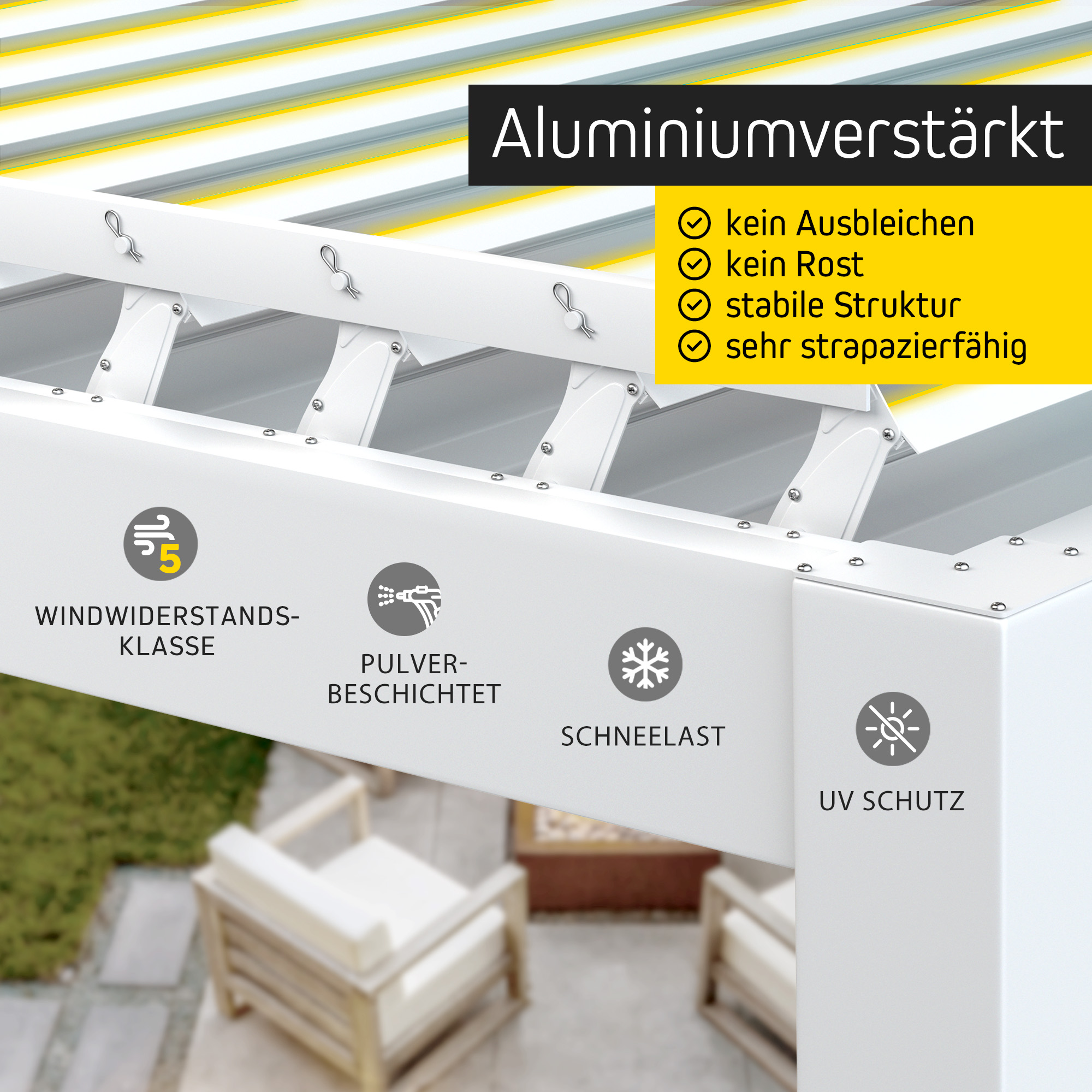 slider_image_019209cb161872a2ba79009403b60cd5 Pergola mit Lamellendach, aluminiumverstärkt, wetterbeständig, UV-Schutz, pulverbeschichtet