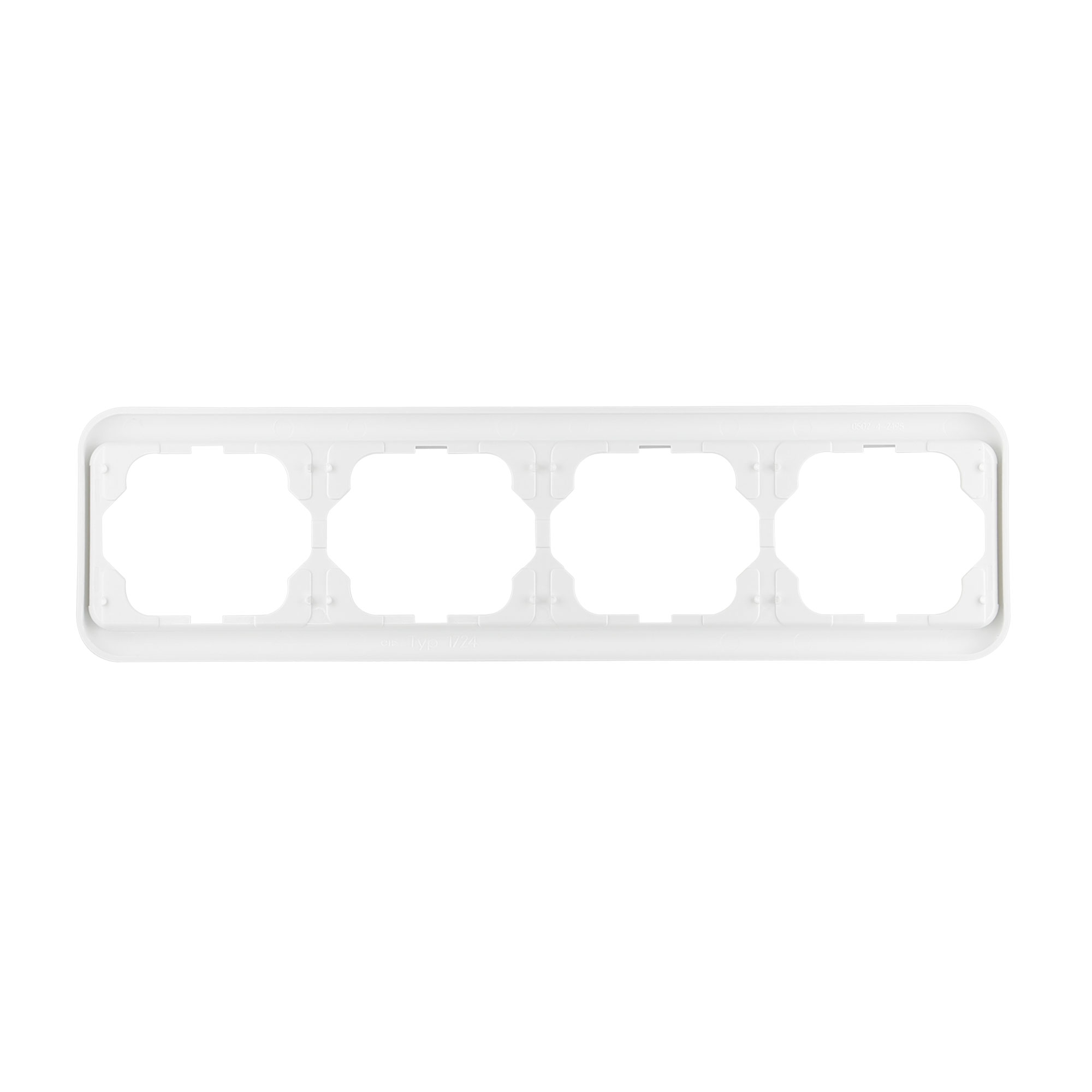 Doppelrahmen für Schalter oder Steckdosen, horizontal ausgerichtet, Alpha Nea System