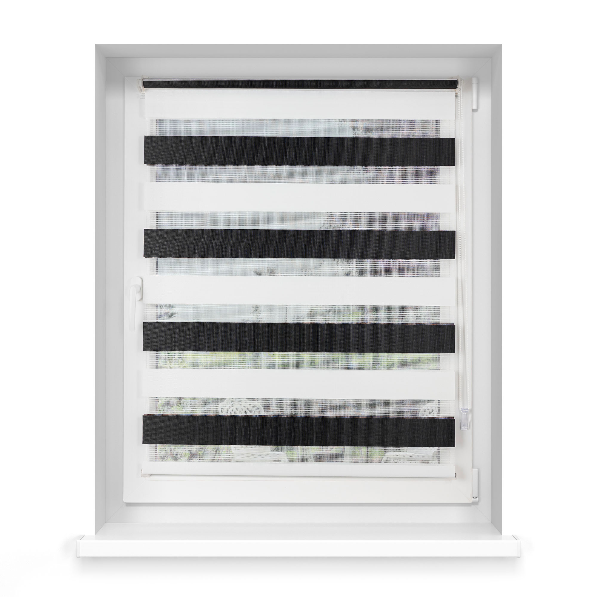 slider_image_2566985285874547a6b5fca95a7cde8f Klemmfix Doppelrollo an einem Fenster mit verstellbaren Streifen zur Lichtregulierung