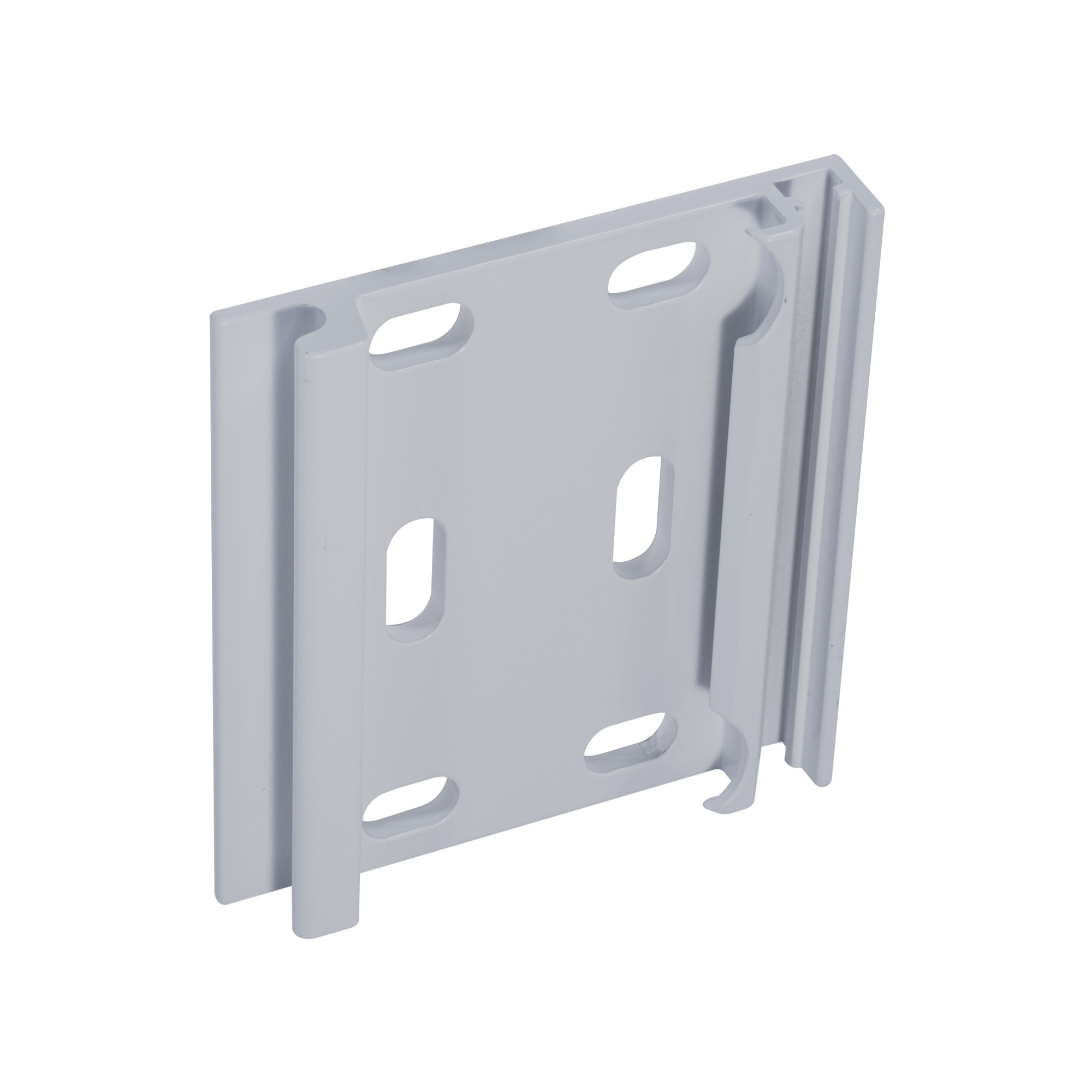 Montageplatte mit Schlitzen und Haken zur Befestigung von Gegenständen an Wänden