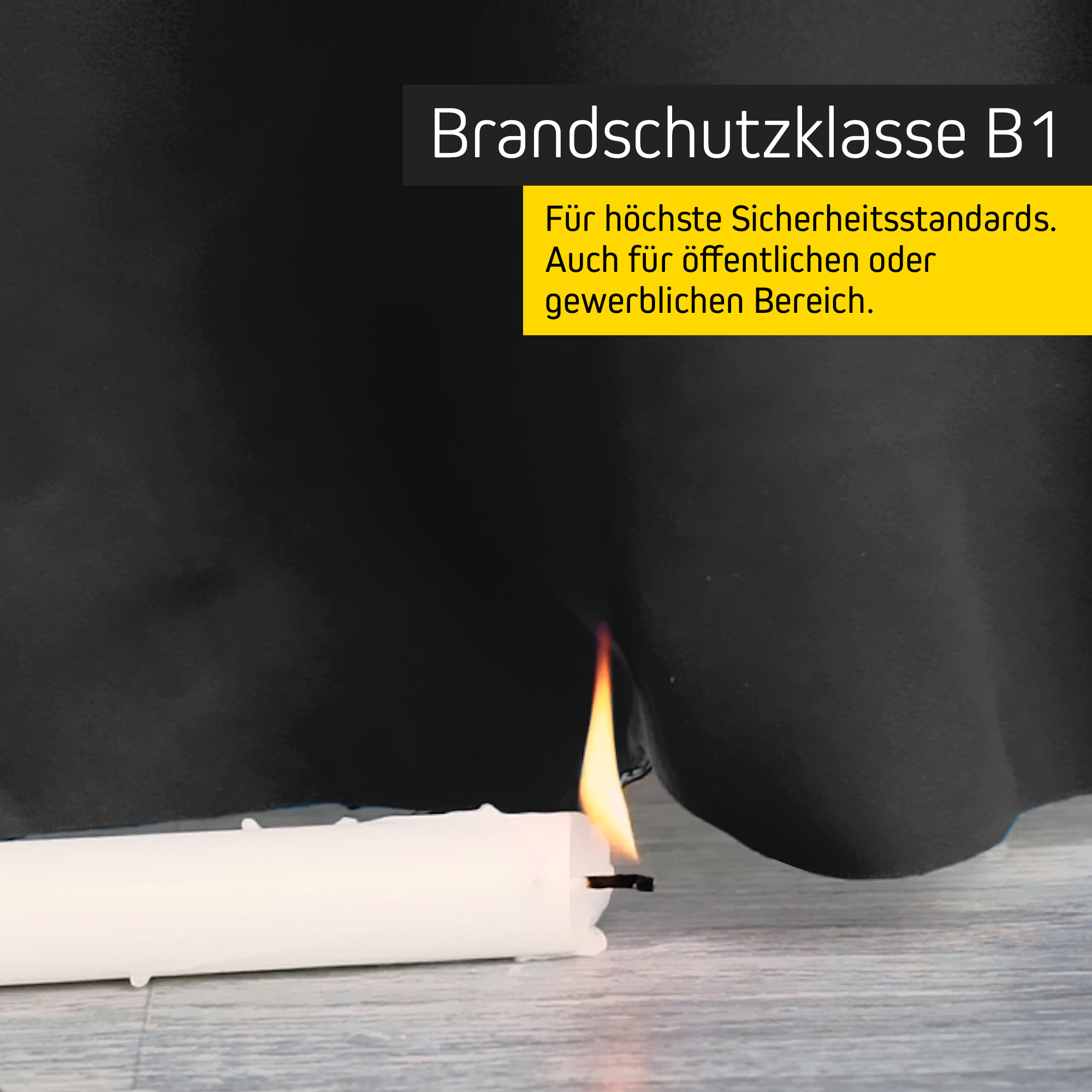 Brandschutzvorhang mit Kombiband, geeignet für öffentliche und gewerbliche Bereiche